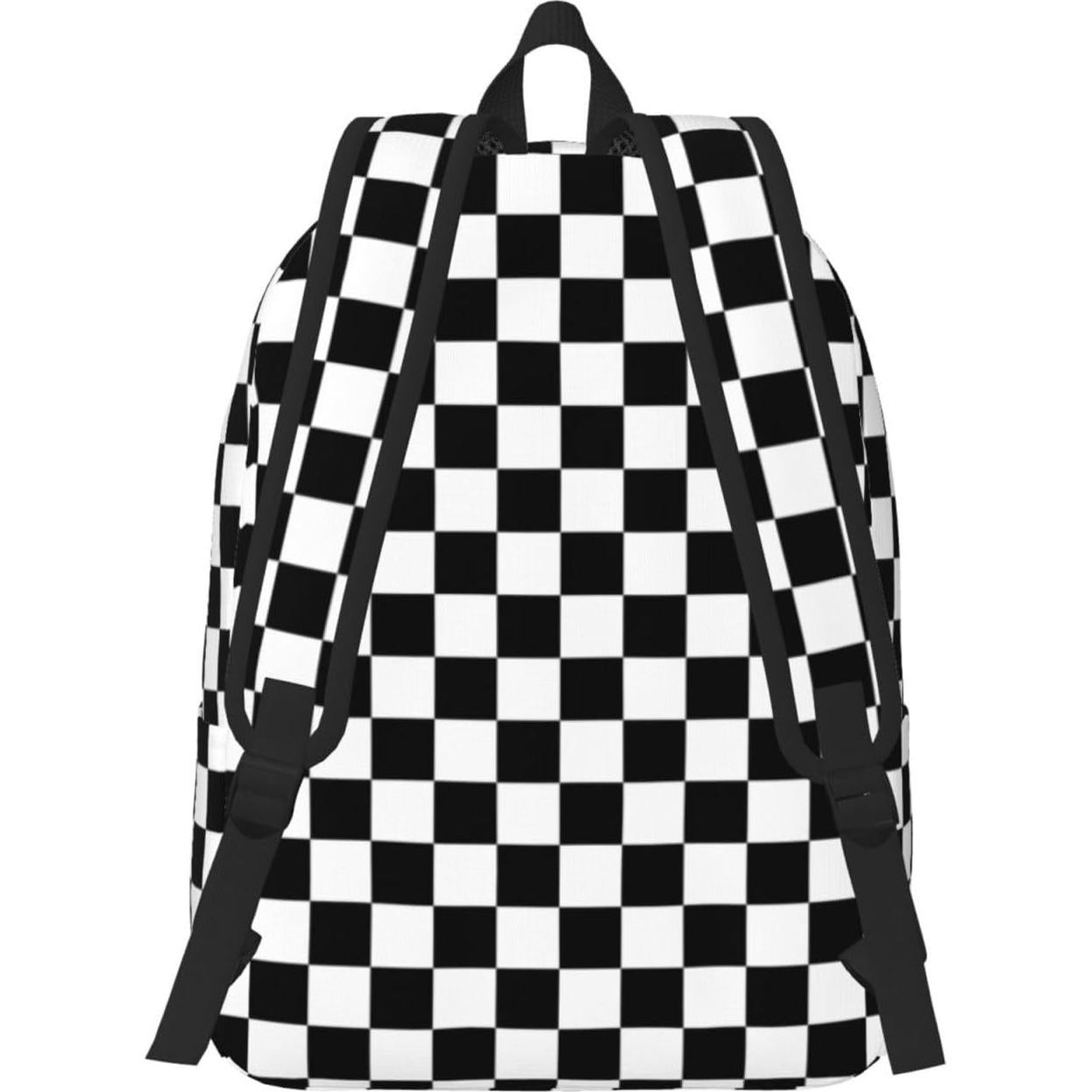 Mochila Lona Ligera GVGOAGL Rayas Blancas y Negras 40cm