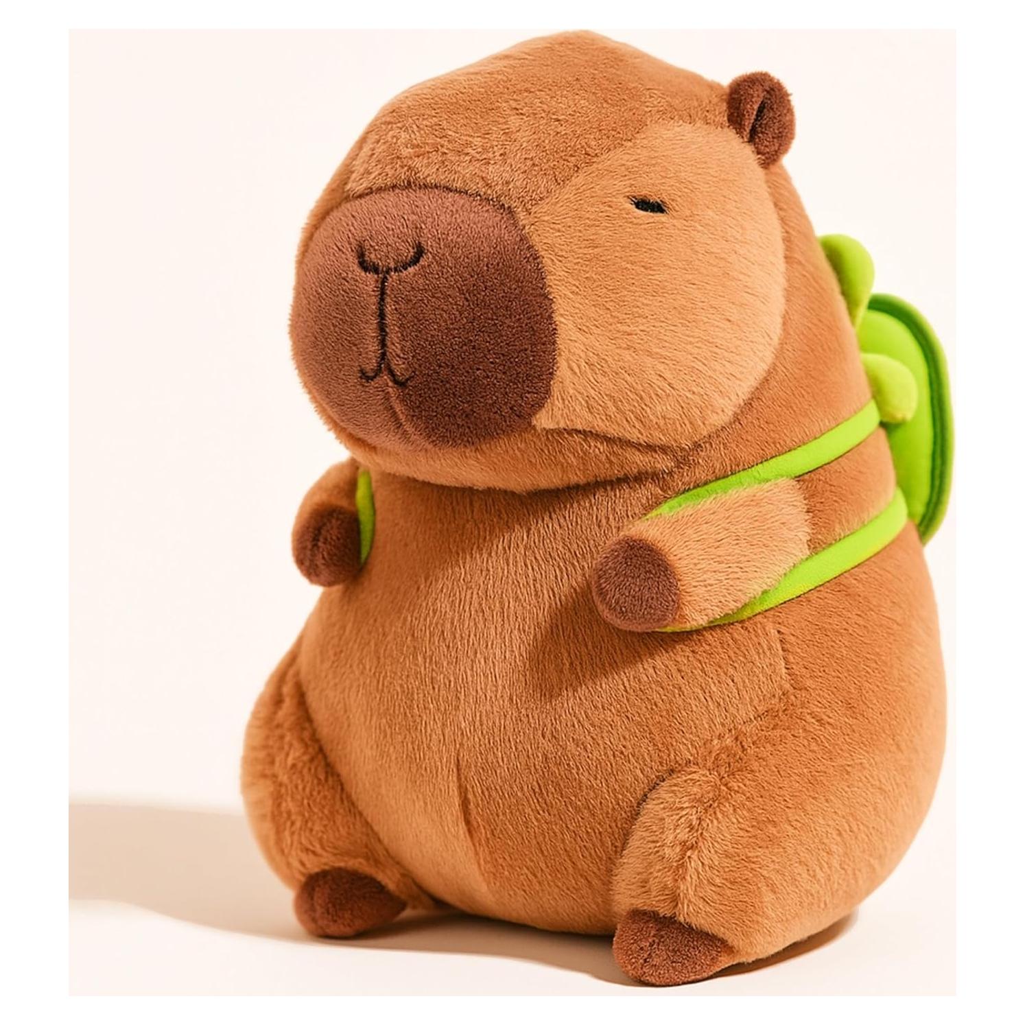 Peluche Capibara con Mochila de Tortuga Redaica 24.99 cm