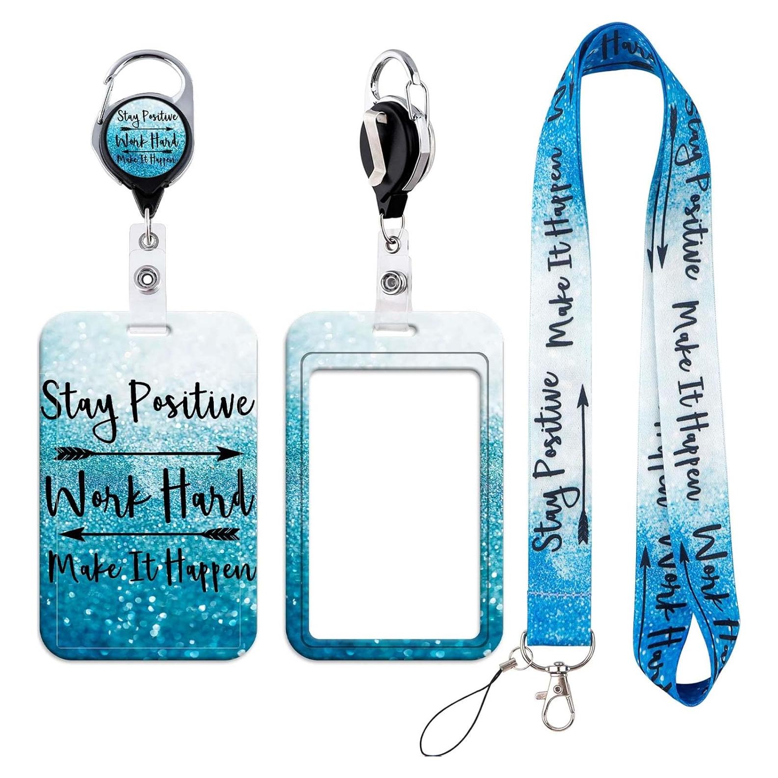 Cinta identificadora DMLSKY con clip retráctil y gancho