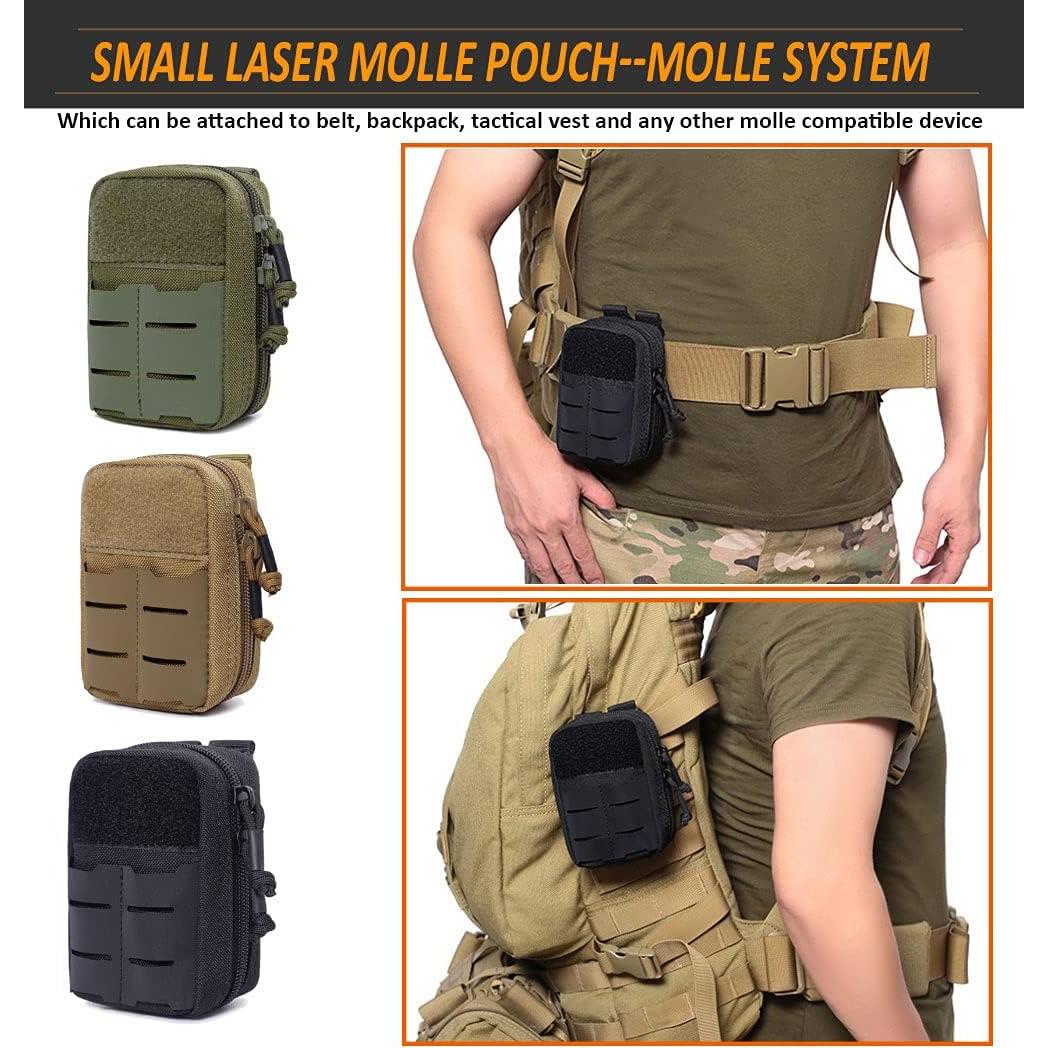 Bolsa Molle Táctica VIIDOO Negra Multiusos 13.2x8.6cm