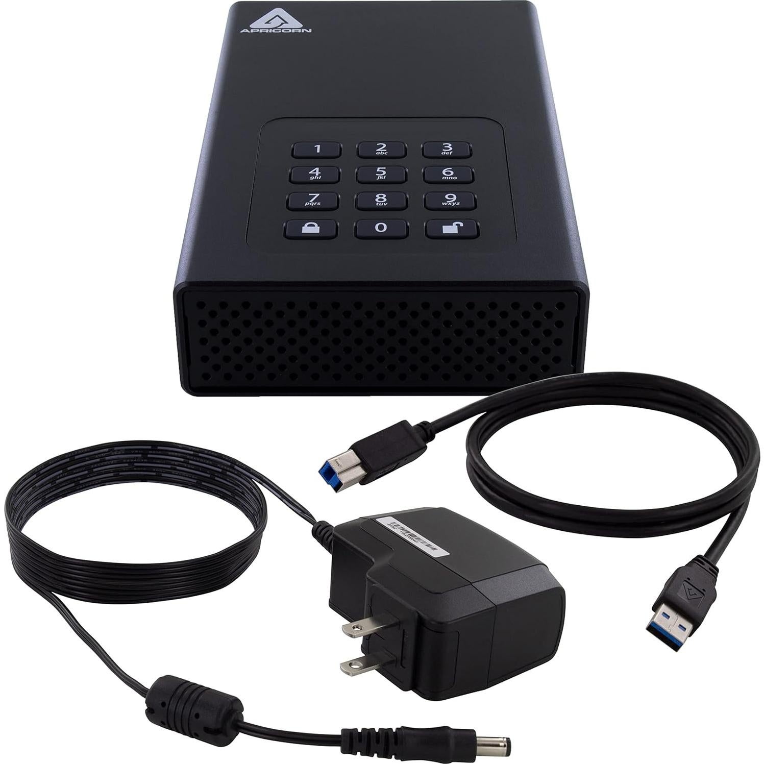 Disco Duro Externo Apricorn 2TB Aegis Padlock DT USB 3.0