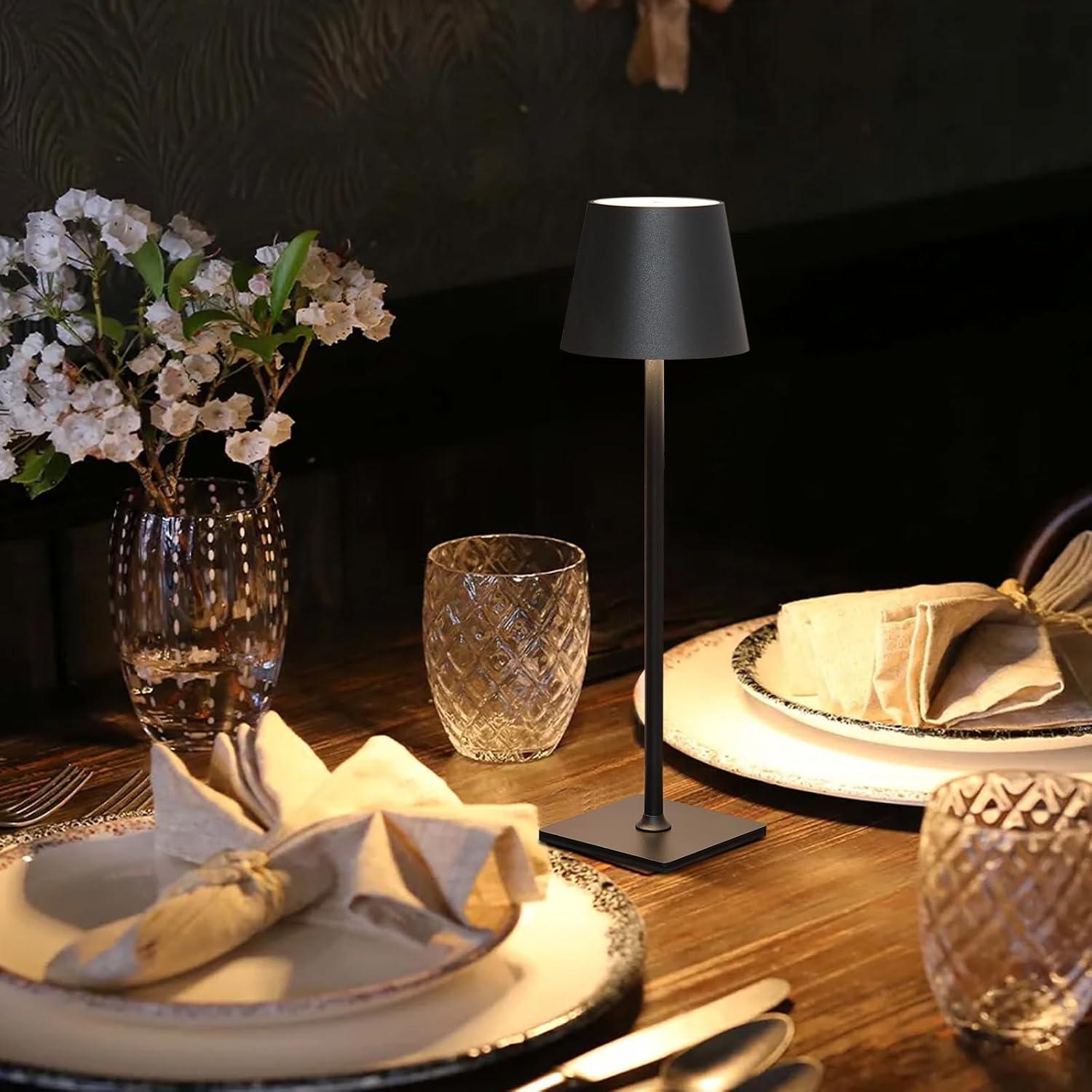 Lámpara de Mesa Inalámbrica Huaying LED 5000mAh Regulable