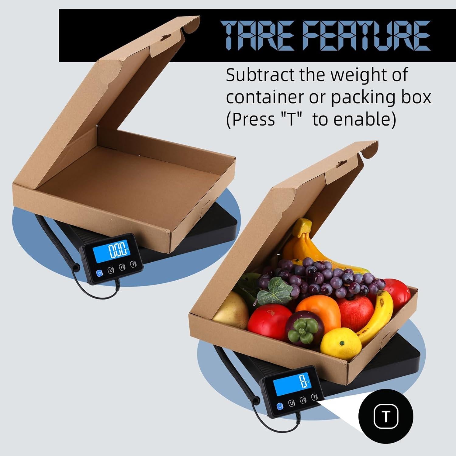 Báscula de Envío Drcowu 200kg/10g Digital con Retención y Tara
