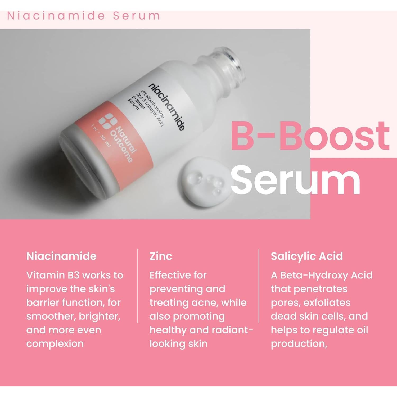 Suero de Niacinamida 10% Natural Outcome 30 ml - Antiacné