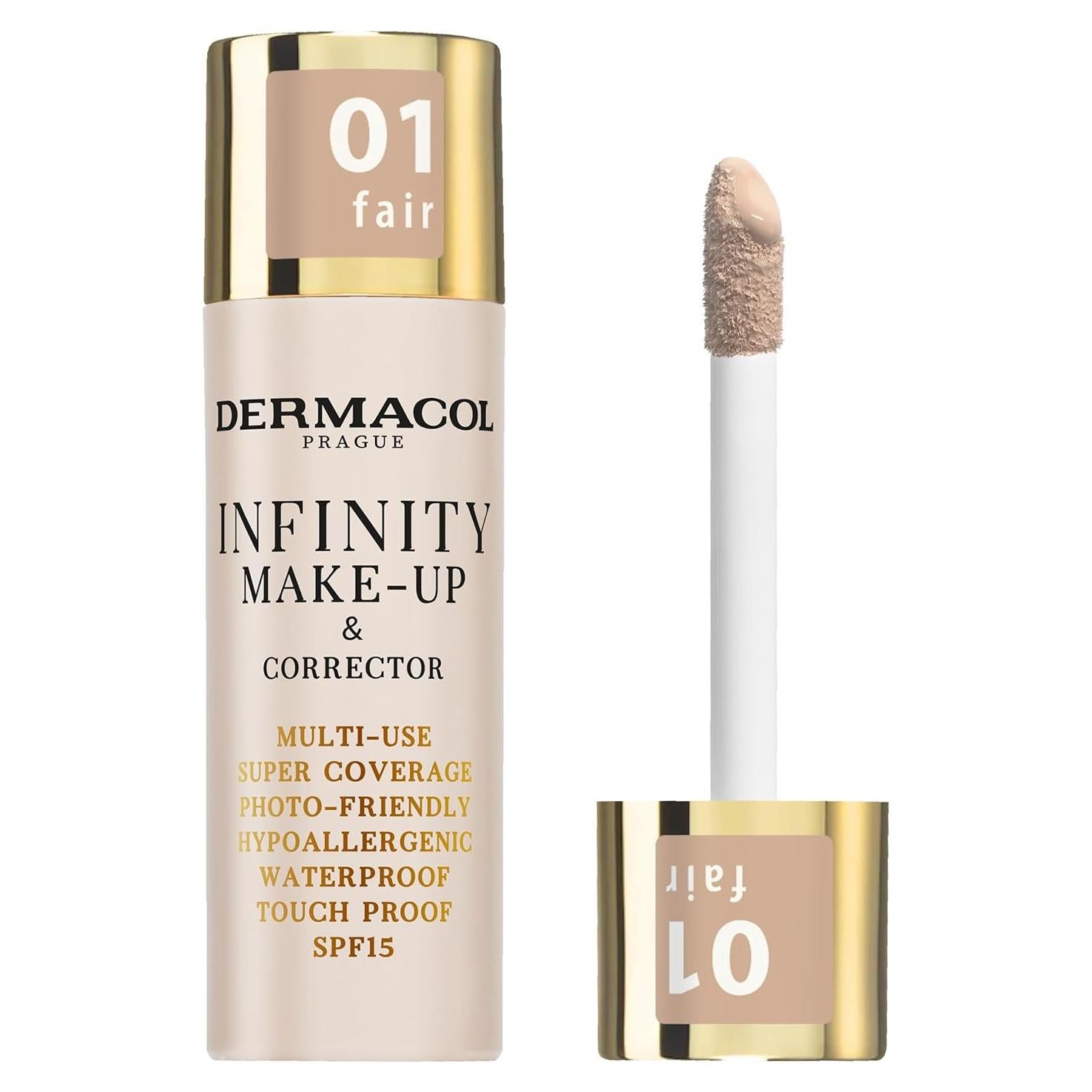 Maquillaje y Corrector Dermacol Infinity 20.1g Hipoalergénico