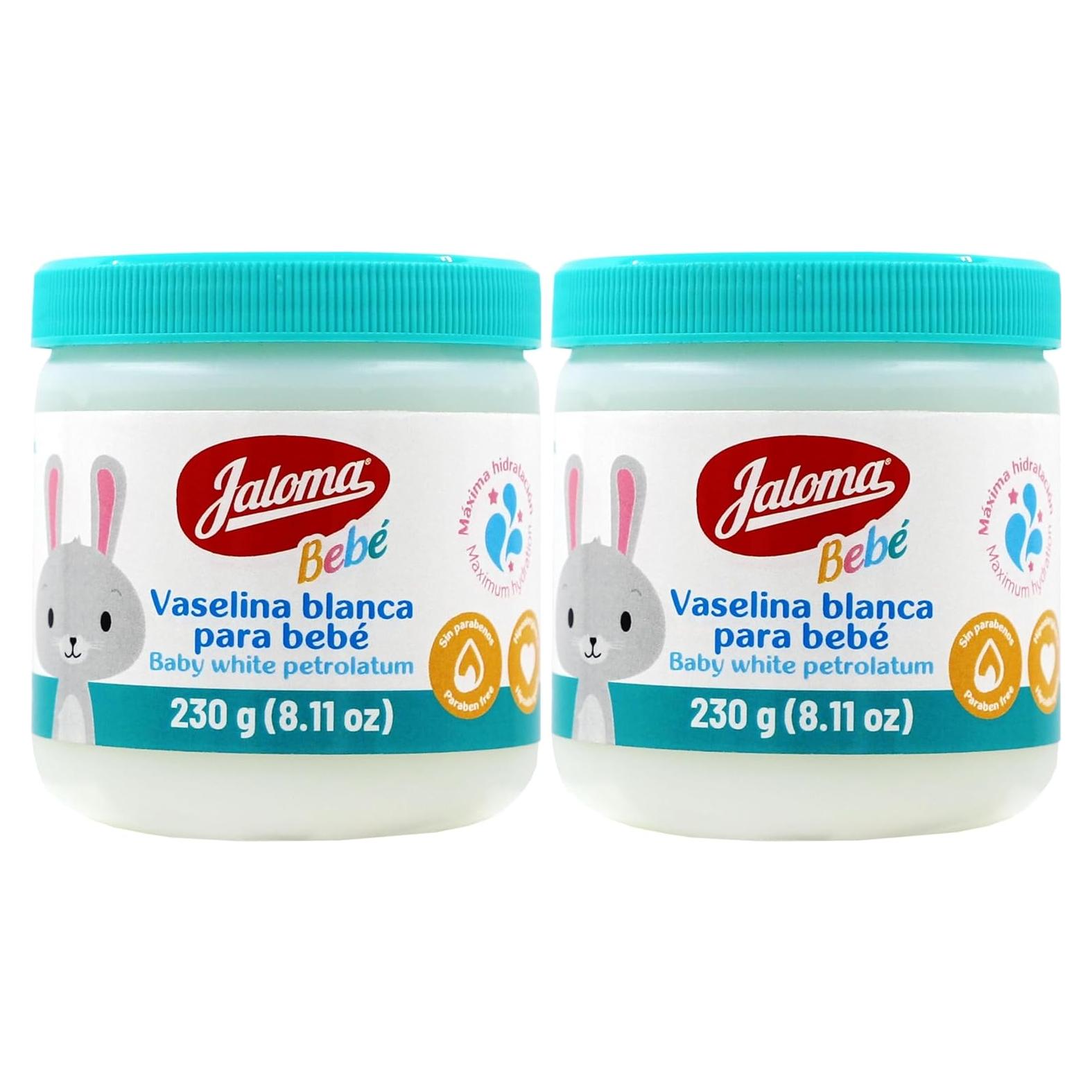 Jaloma Baby Petrolato Blanco 230g (Paquete de 2) Hidratante