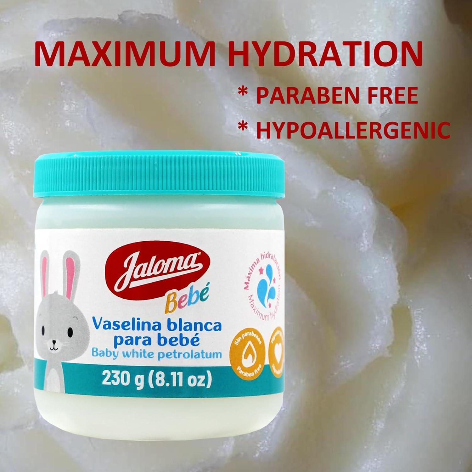 Jaloma Baby Petrolato Blanco 230g (Paquete de 2) Hidratante