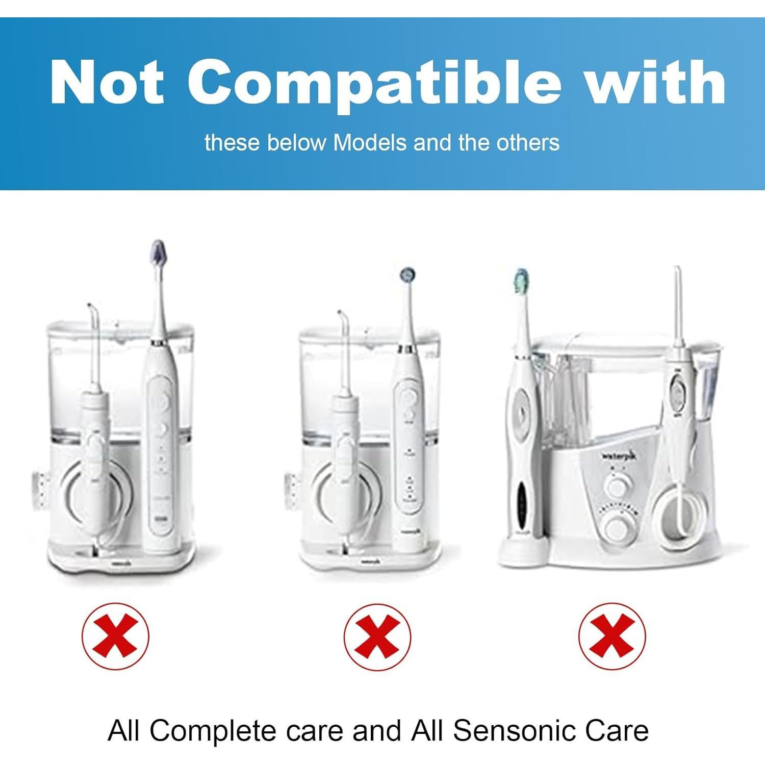 Cabezas de cepillo de repuesto WaterPik Sonic-Fusion 4 unidades