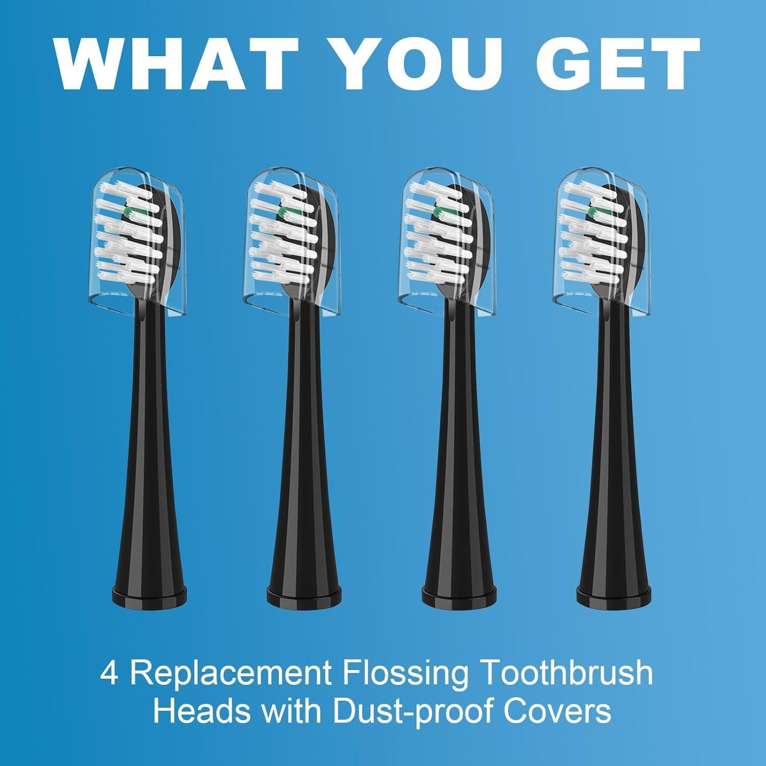 Cabezas de cepillo de repuesto WaterPik Sonic-Fusion 4 unidades
