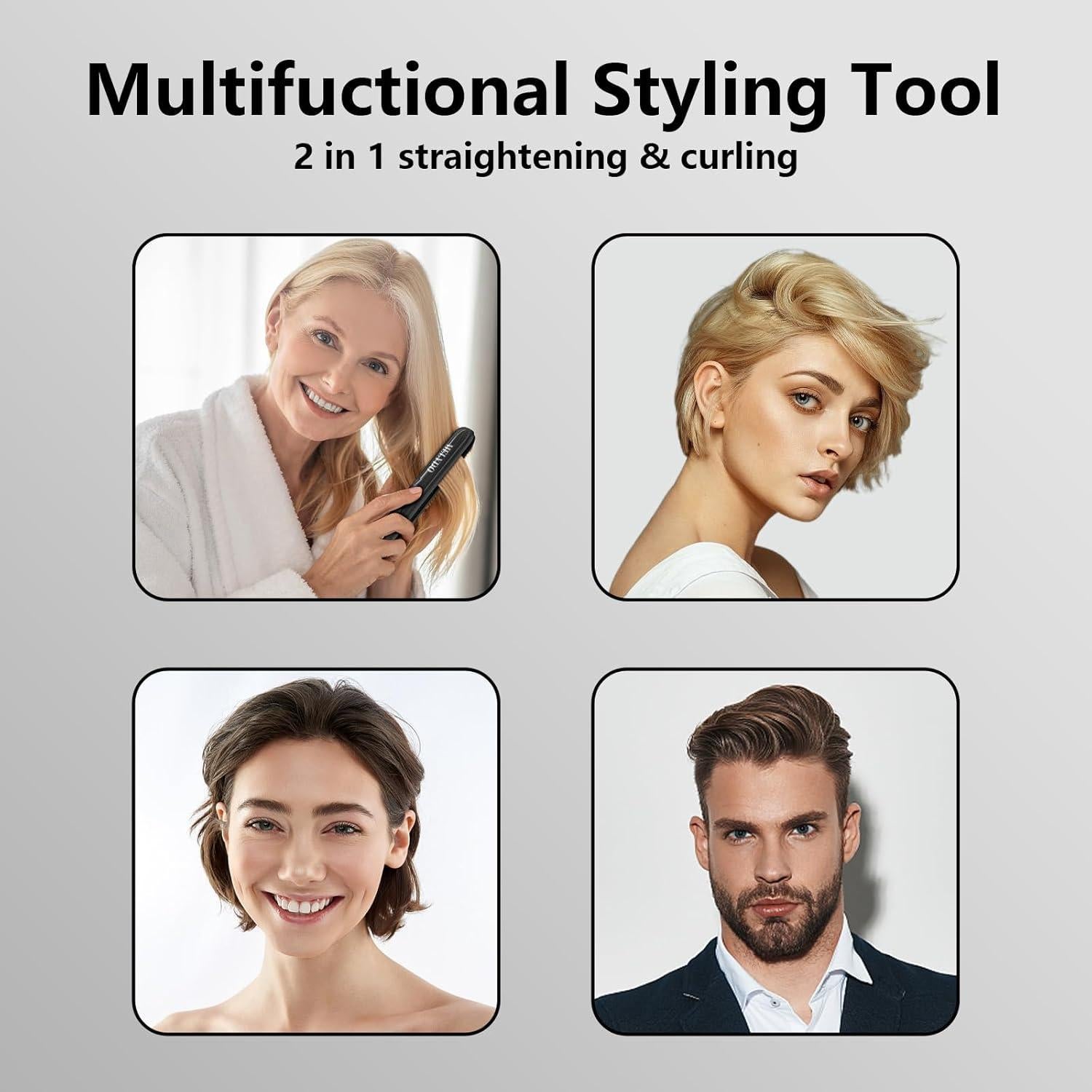 Mini Plancha de Cerámica Melydo YS01A para Cabello Corto