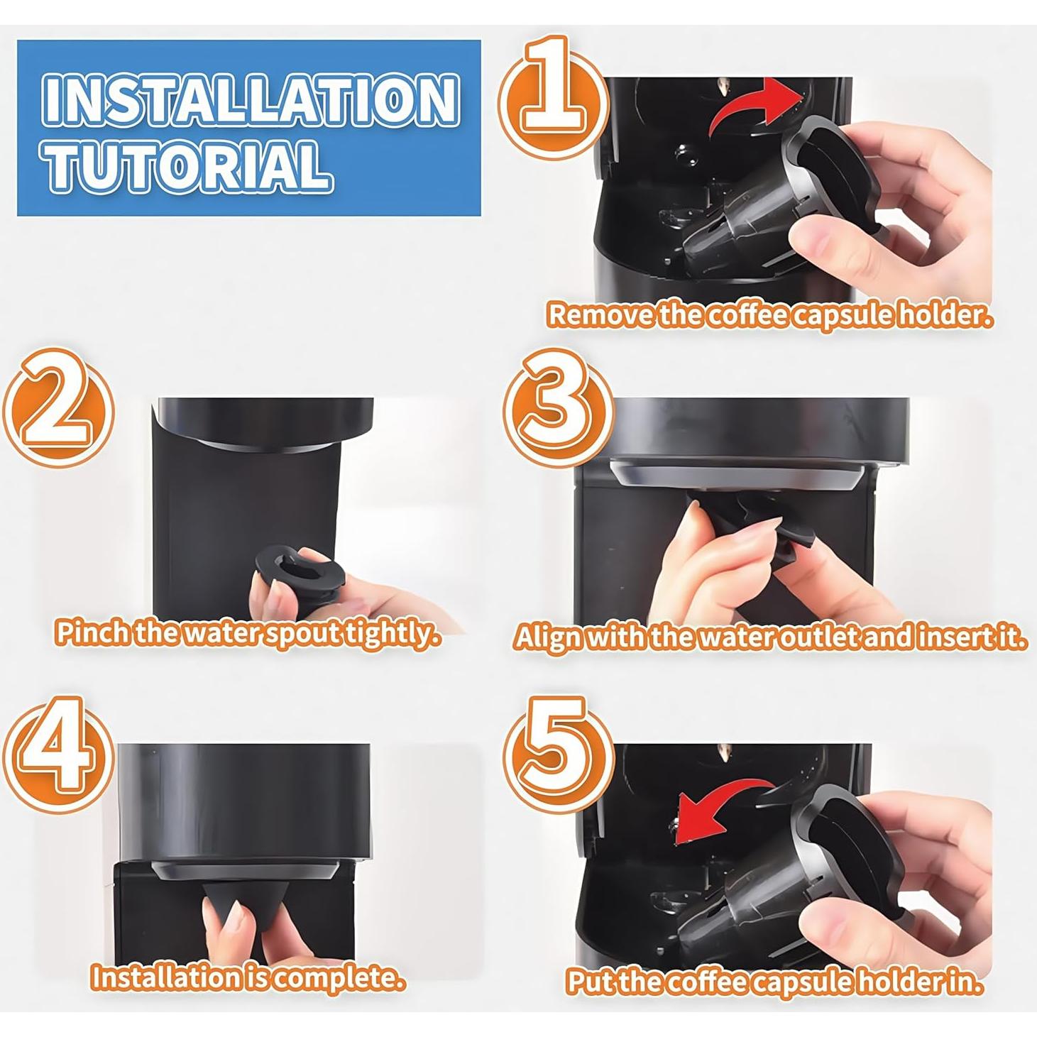 Pico de café silicona LWOGD para Keurig K-Mini y K-Express