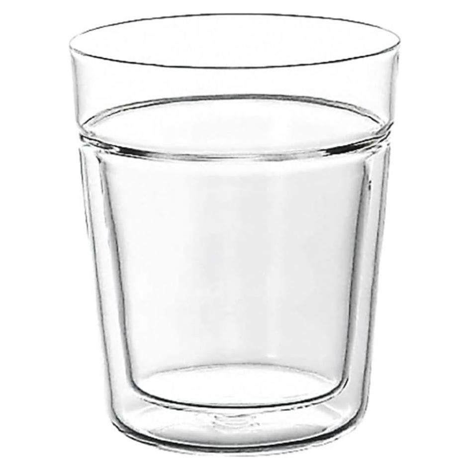 Vaso Doble Pared Hario Twin Rock 260ml Vidrio Transparente