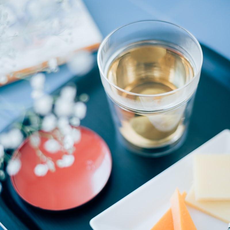 Vaso Doble Pared Hario Twin Rock 260ml Vidrio Transparente