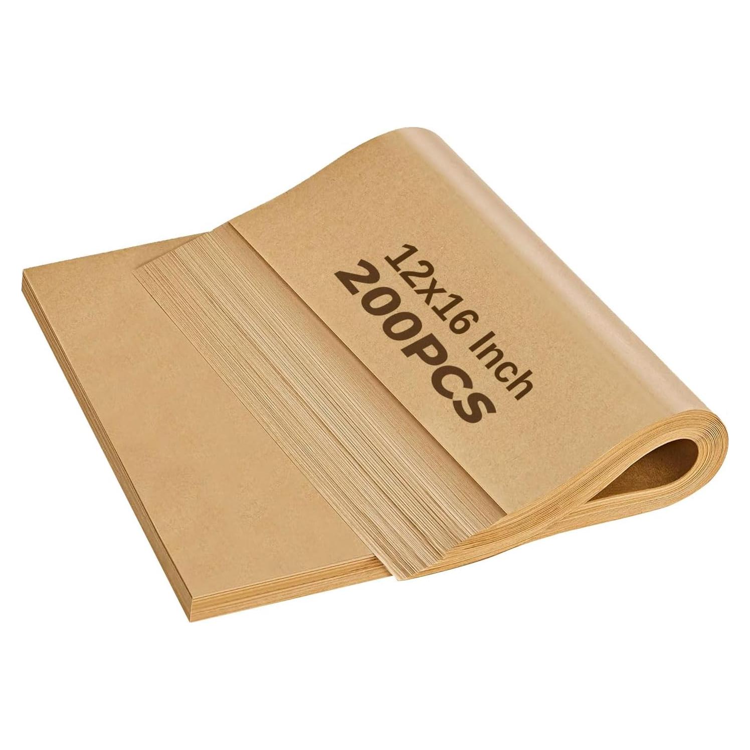 200 Hojas de Papel Pergamino KMLYDGS 30.48x40.64 cm Antiadherente