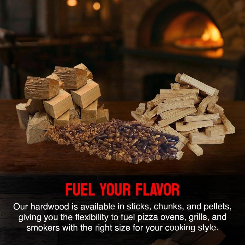 Leña de Cerezo para Horno de Pizza Carolina Cookwood 30 cm