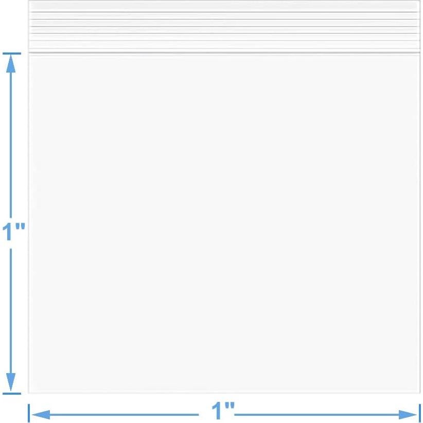 200 Bolsas Reclosables Transparentes Somoga 2.54x2.54cm 4mil