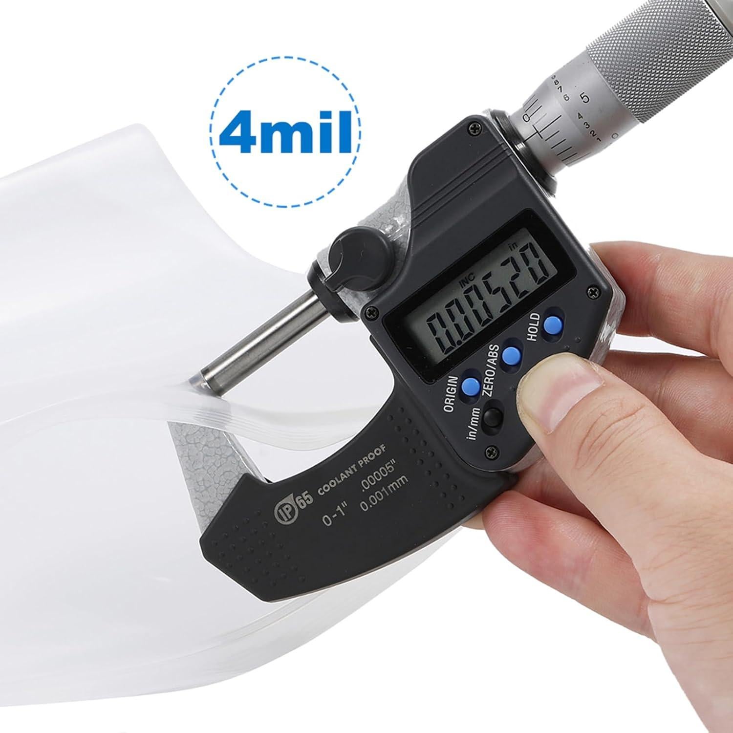 200 Bolsas Reclosables Transparentes Somoga 2.54x2.54cm 4mil