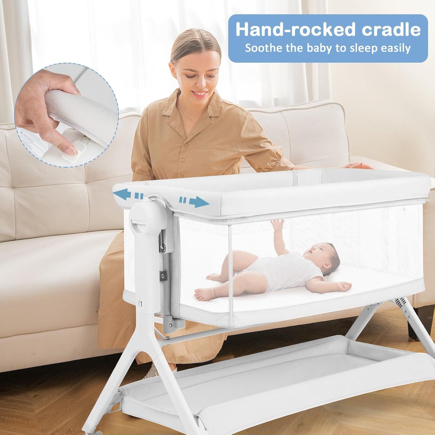 Cuna para Bebés INFANS 5 en 1 Ajustable con Ruedas y Red