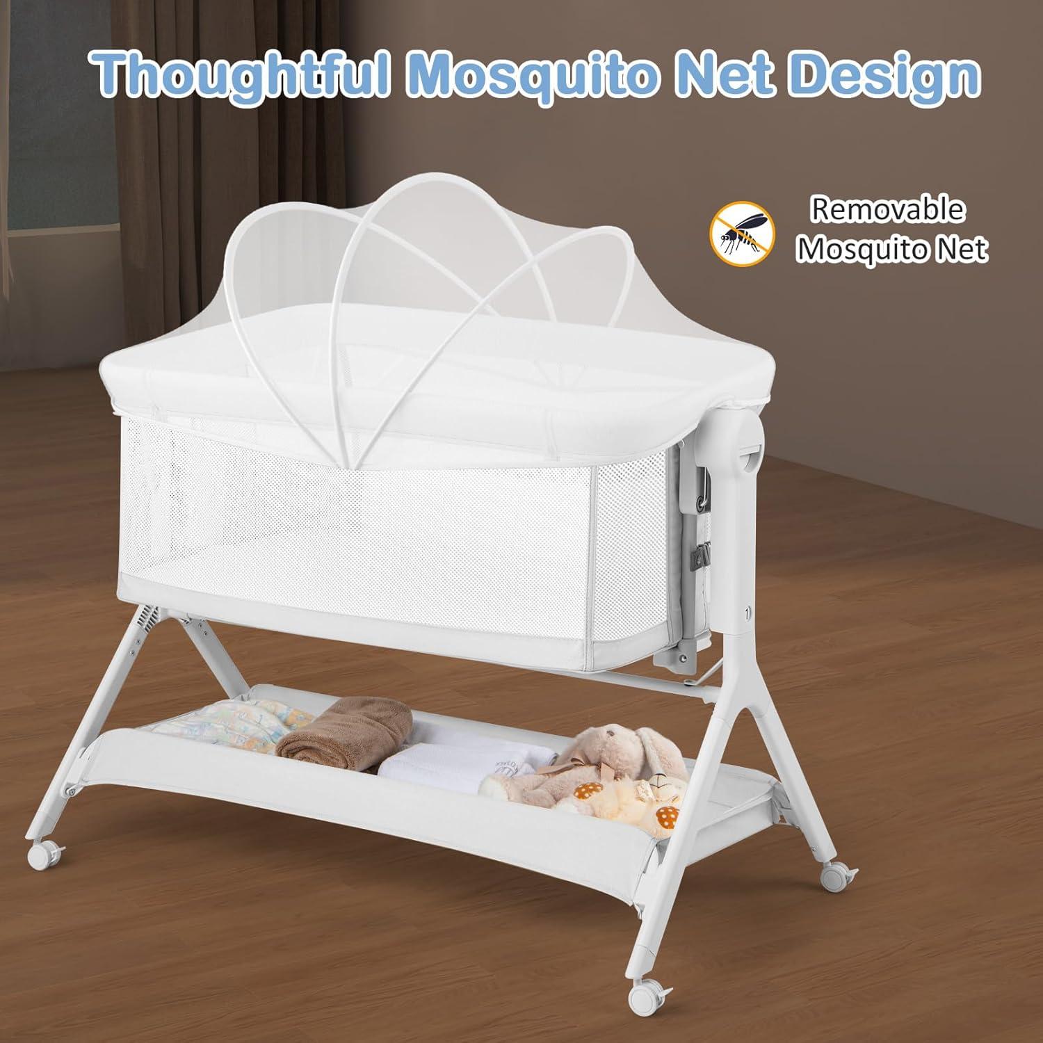 Cuna para Bebés INFANS 5 en 1 Ajustable con Ruedas y Red