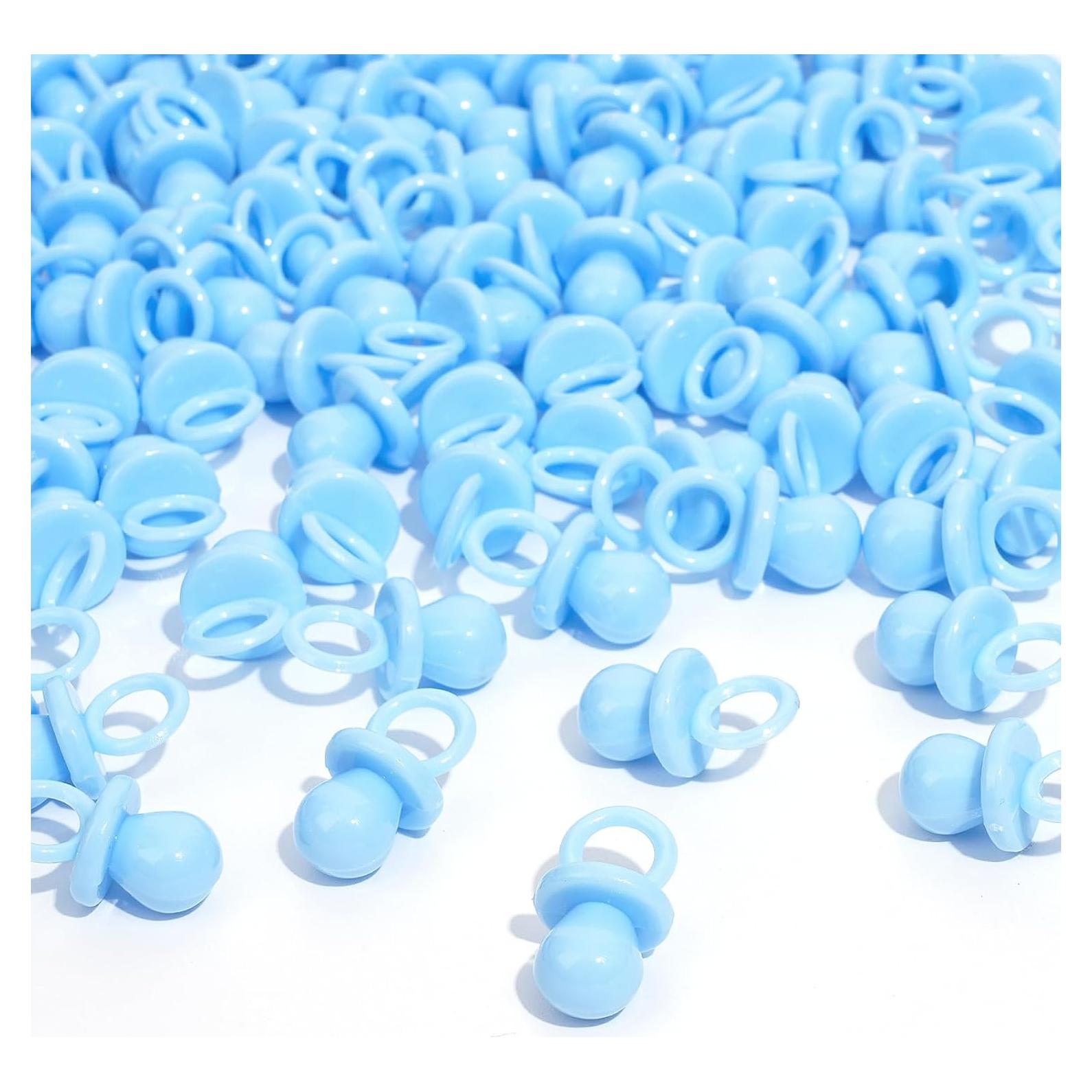 150 Mini Chupetes de Plástico para Baby Shower - Decoración DIY