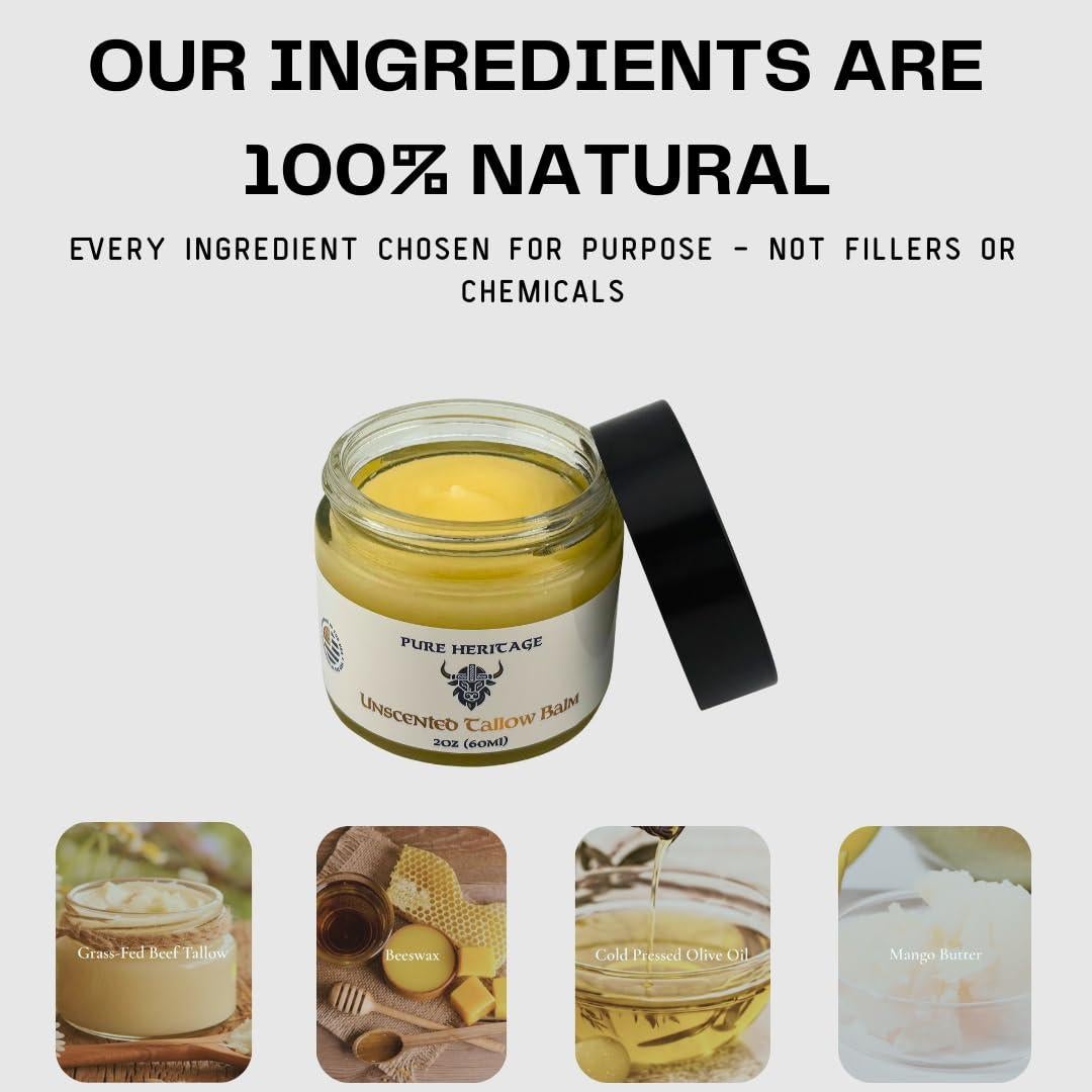 Bálsamo de Sebo Natural Pure Heritage - Hidratante 56.7g