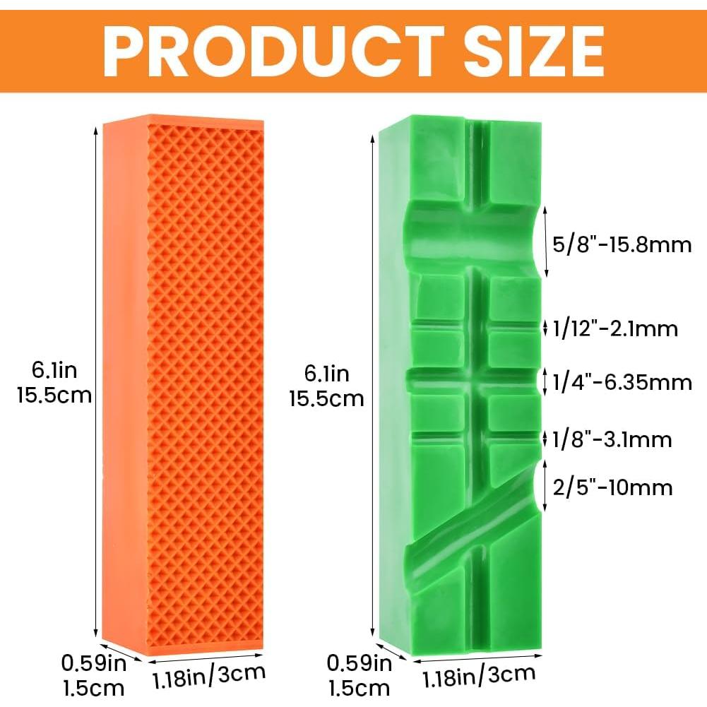 Almohadillas de Mandíbulas de Tornillo Loyanger 2 Pares TPU