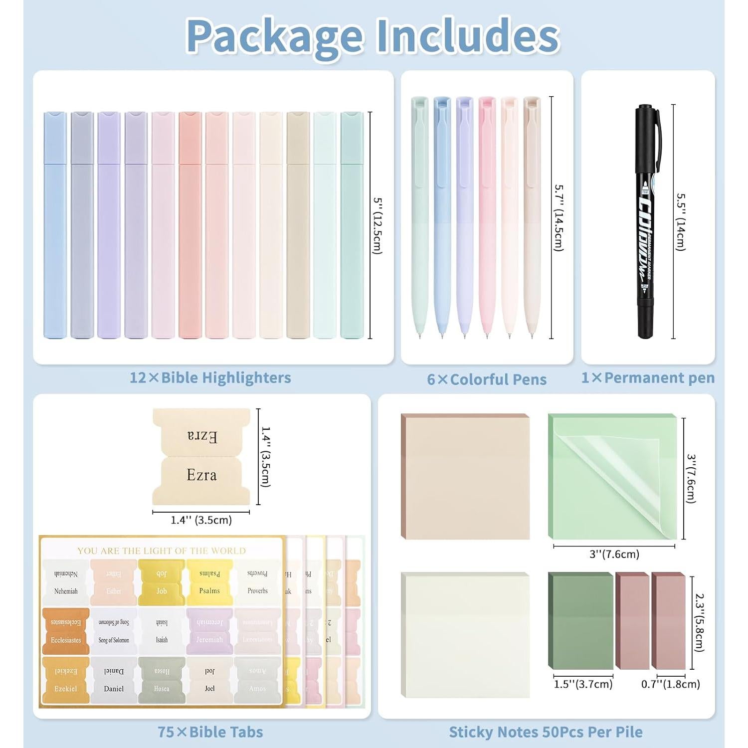 Kit de Journaling Bíblico 30 Piezas Pindda - Marcadores y Bolígrafos