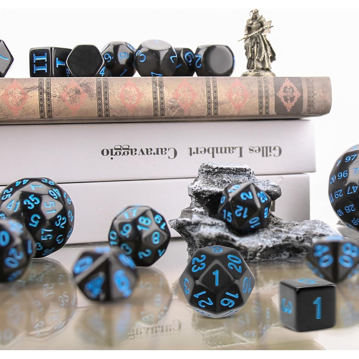 Dados Poliedricos Coyeekn 15 Piezas D3-D100 con Bolsa