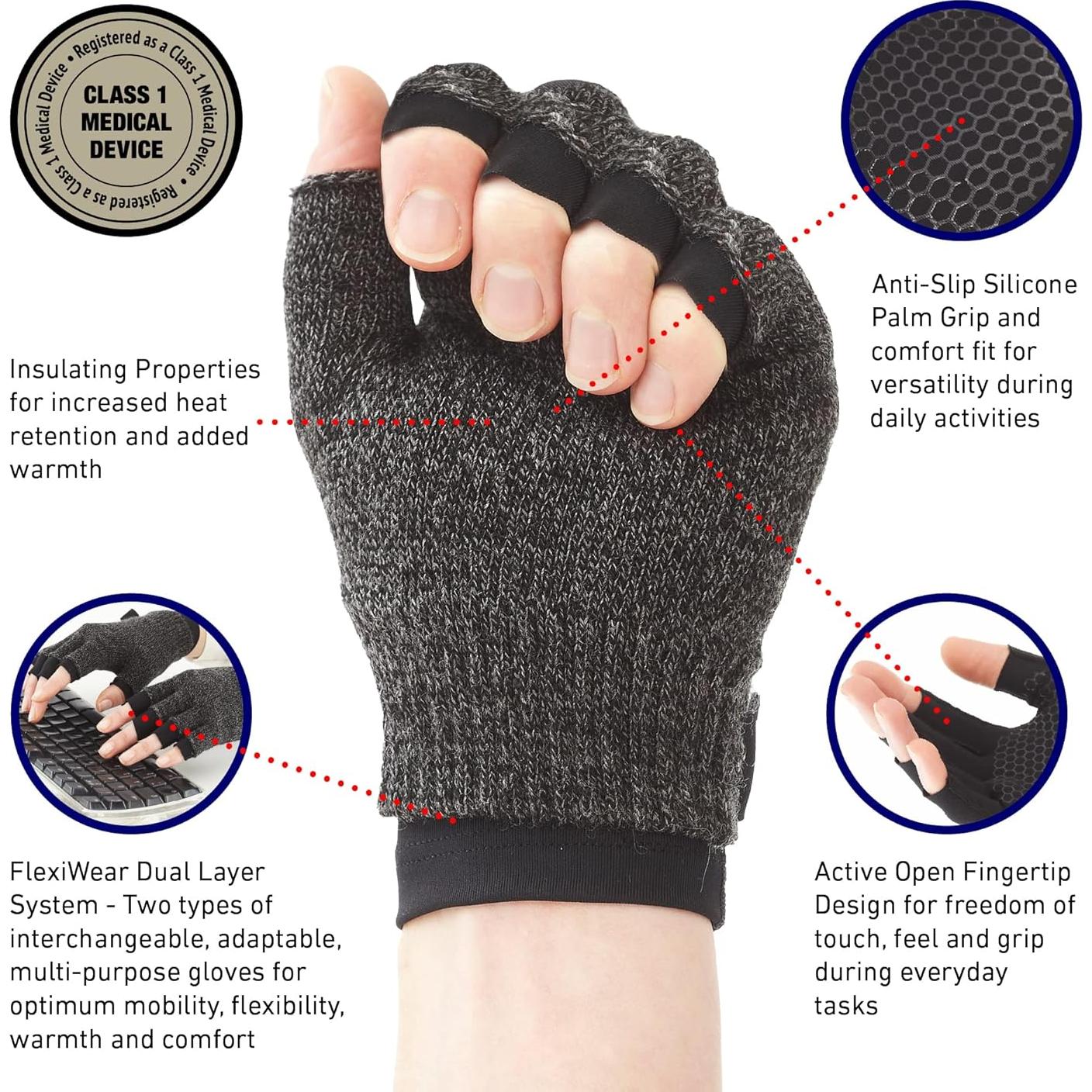 Guantes de Compresión Neo G para Artritis XL - Doble Capa