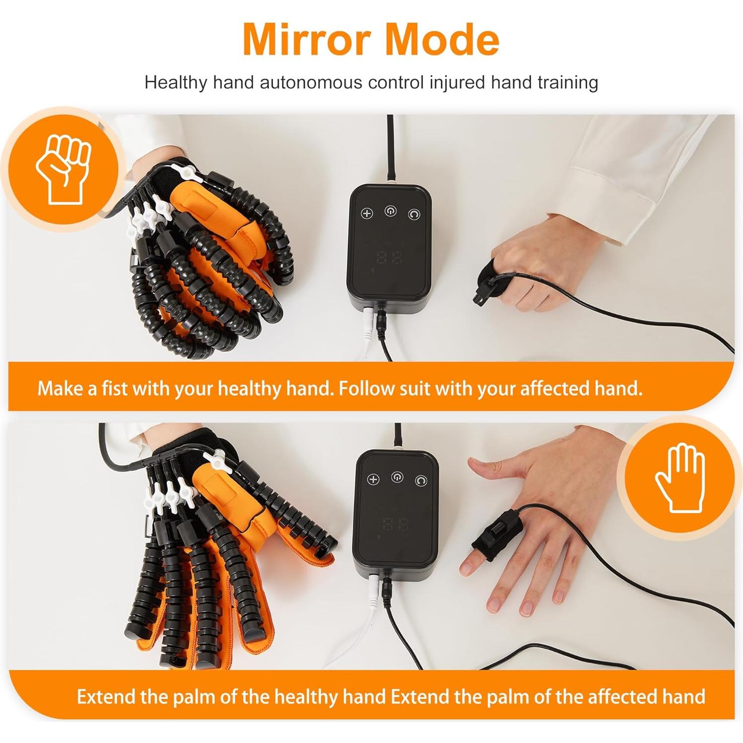 Guantes de Rehabilitación BLIUJQ para Mano Izquierda M