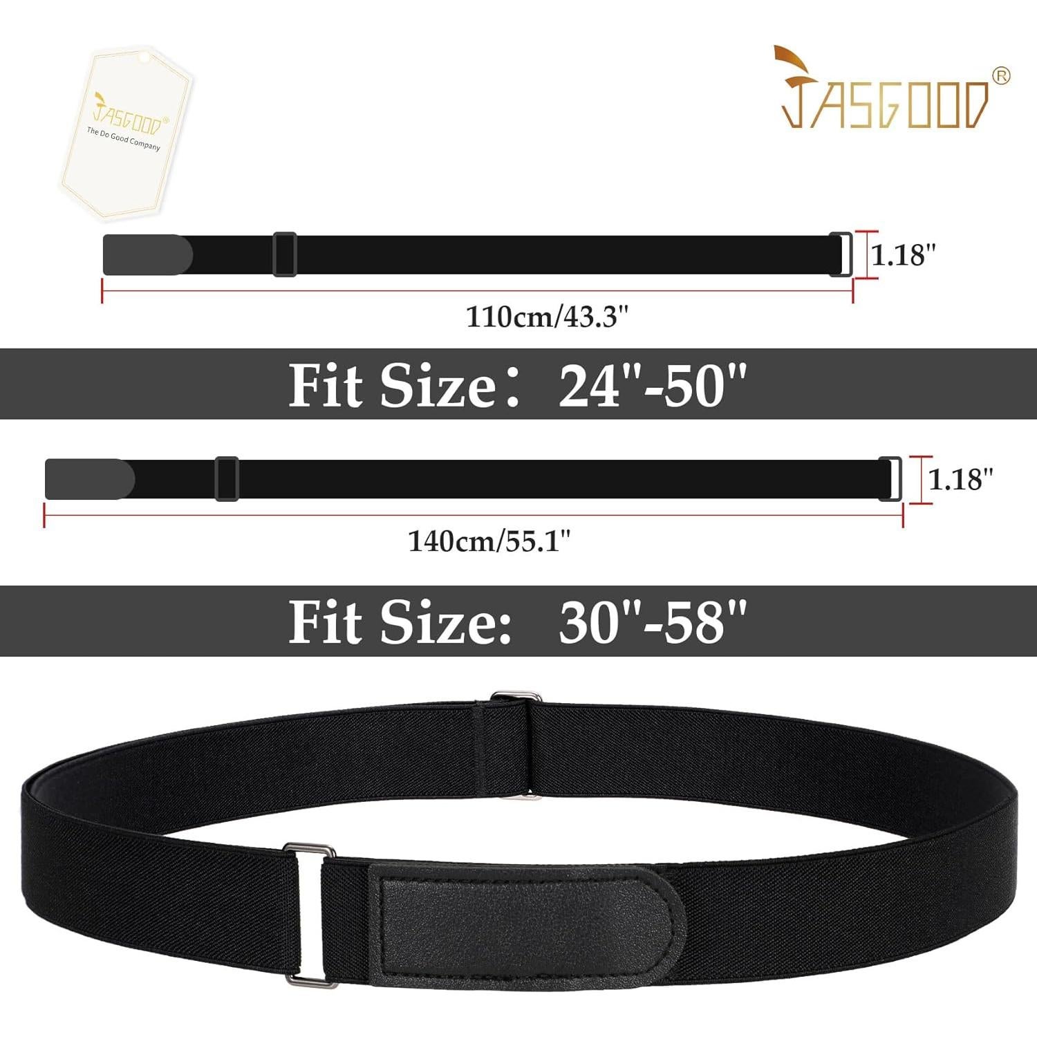 Cinturón Ajustable Crop Top Tuck JASGOOD para Mujeres - 60cm a 120cm