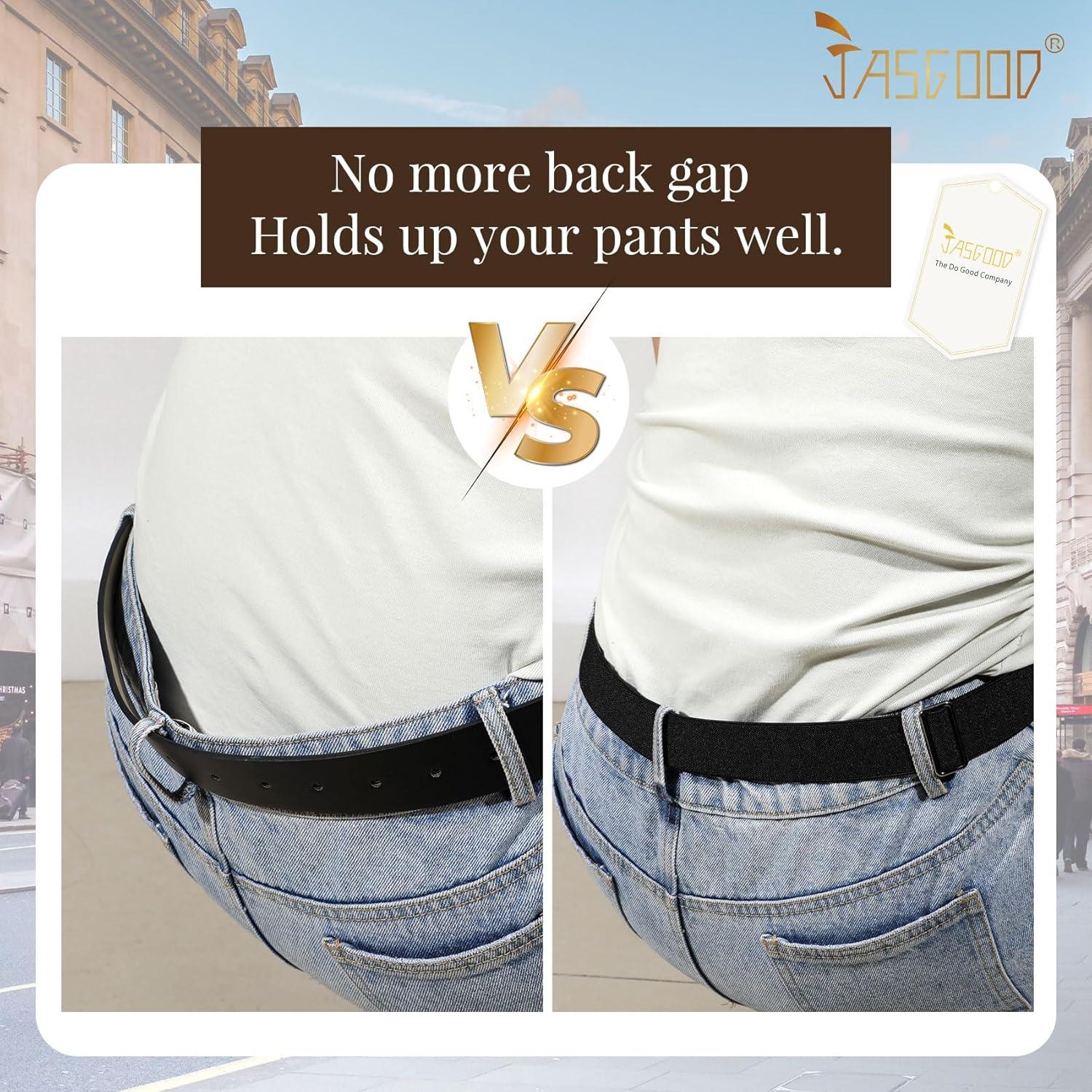 Cinturón Ajustable Crop Top Tuck JASGOOD para Mujeres - 60cm a 120cm