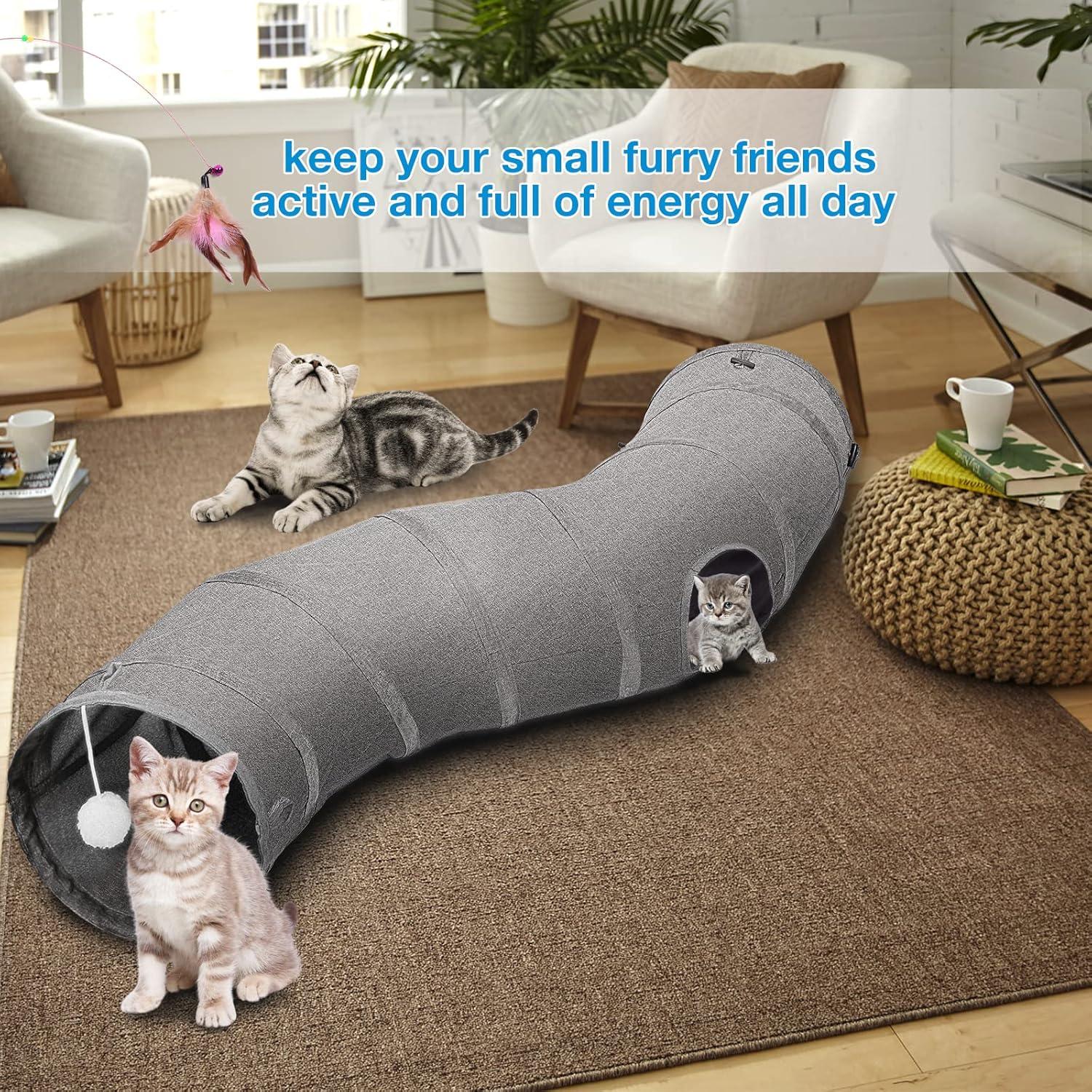 Túnel para Gatos Ownpets Plegable 121.92 cm Tela Oxford