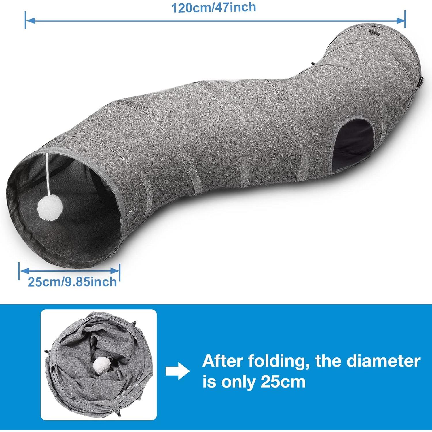 Túnel para Gatos Ownpets Plegable 121.92 cm Tela Oxford