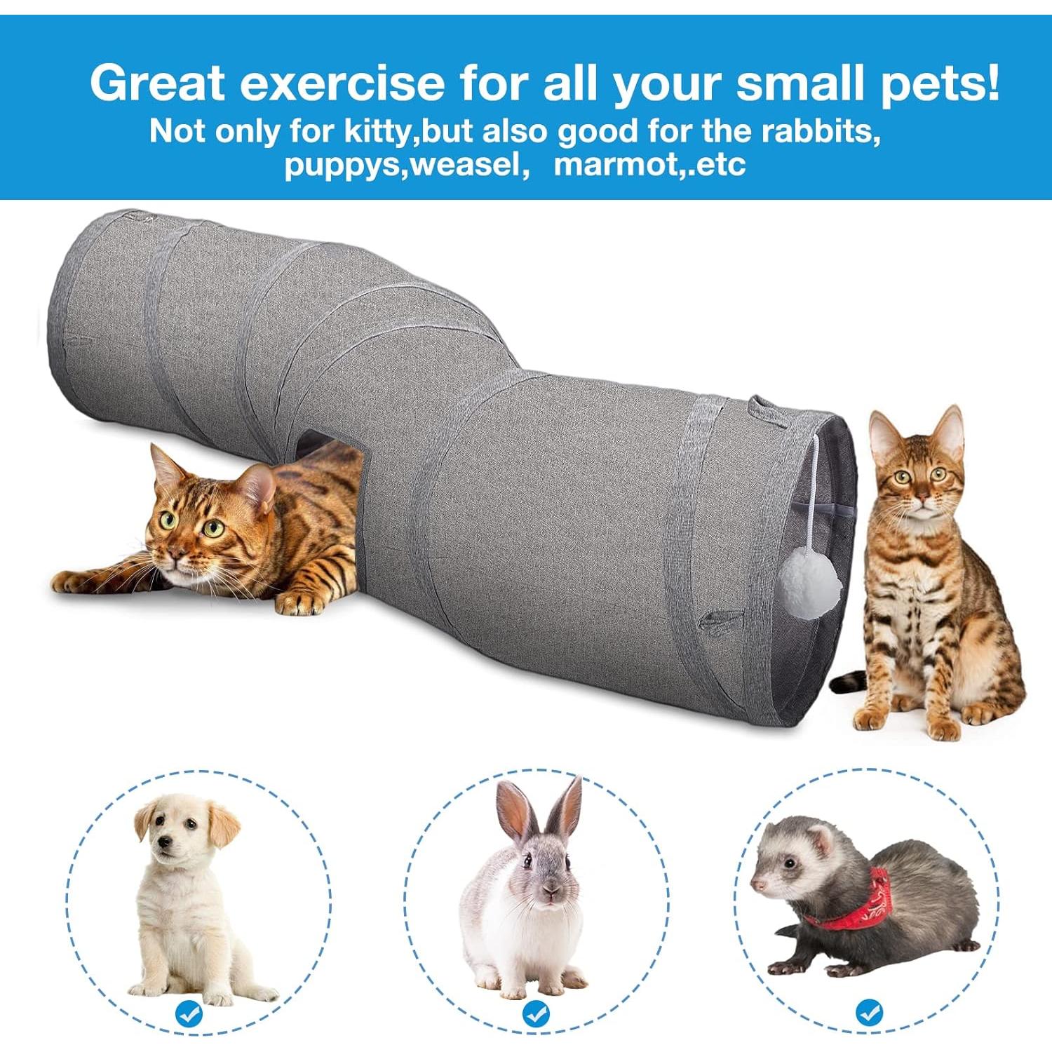 Túnel para Gatos Ownpets Plegable 121.92 cm Tela Oxford