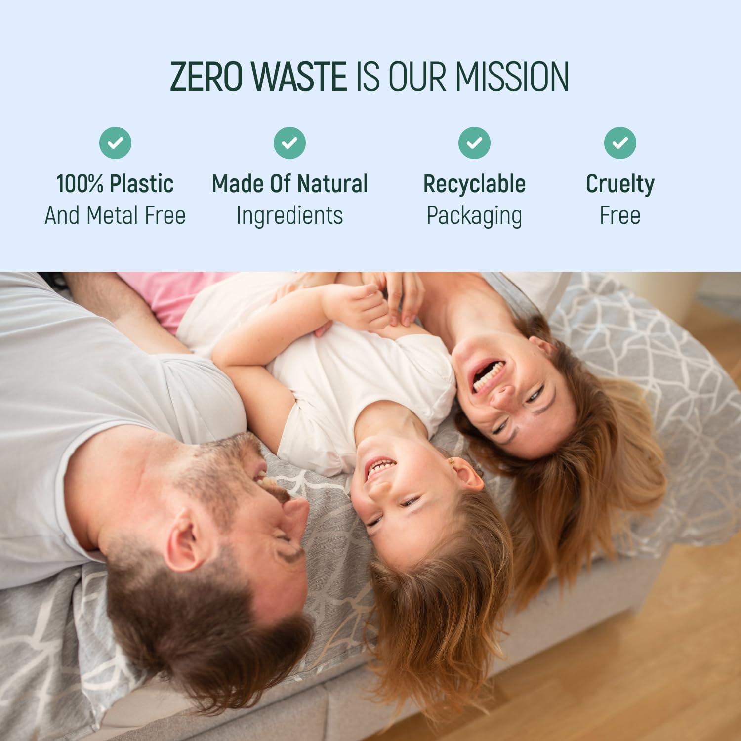 Set de 4 Cepillos de Dientes de Bambú BAMBOEARTH - Ecológicos y Biodegradables