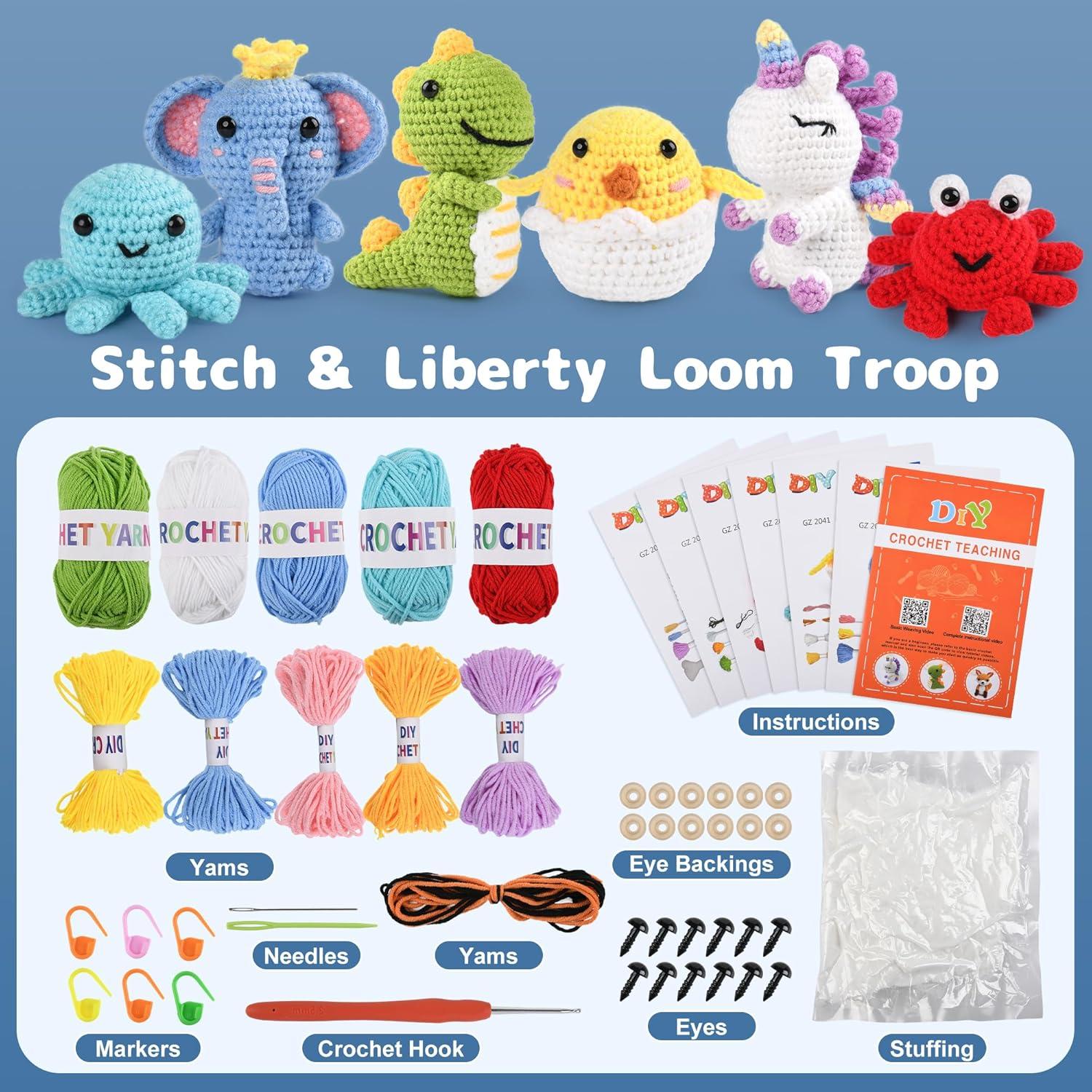 Kit de Crochet MINGOMINGO para Principiantes - 6 Animales