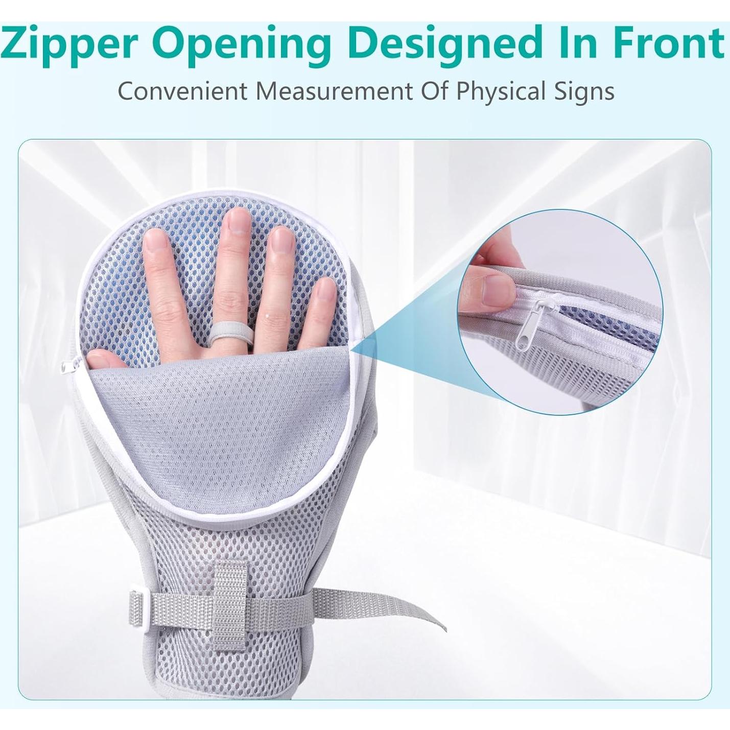 Guantes de Restricción Médica Lefeke - 2 Piezas, Gris