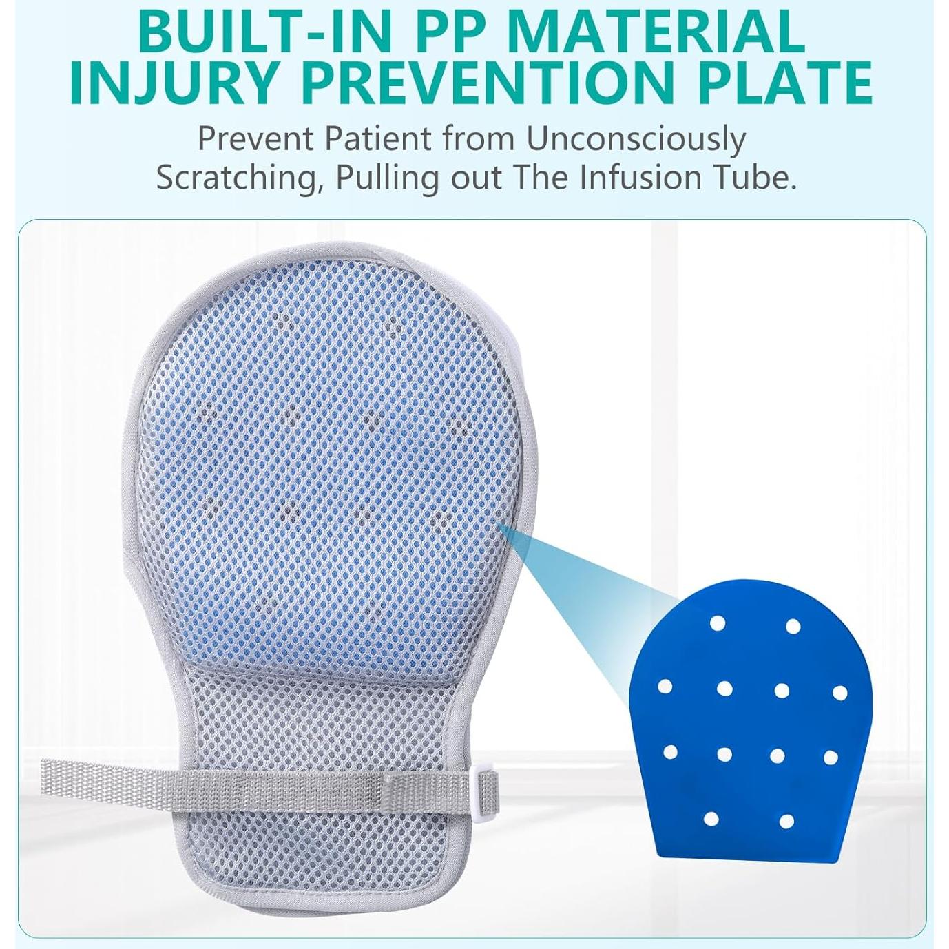 Guantes de Restricción Médica Lefeke - 2 Piezas, Gris