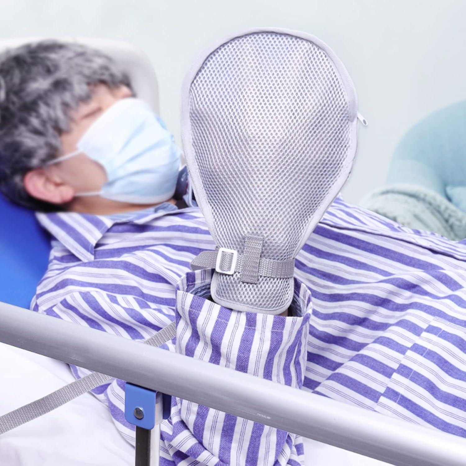 Guantes de Restricción Médica Lefeke - 2 Piezas, Gris