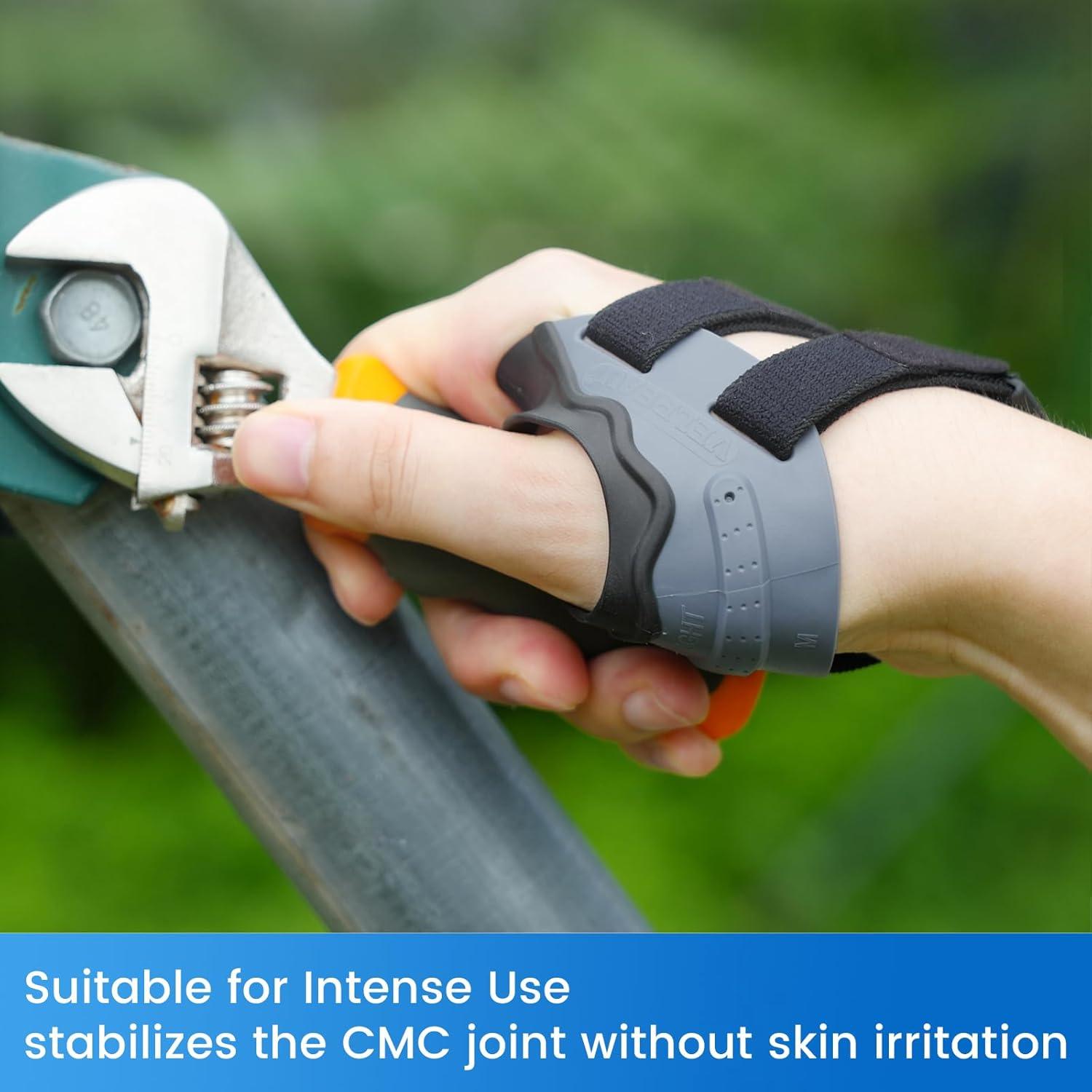 Férula de Pulgar Velpeau CMC Gris Mano Derecha M para Artritis