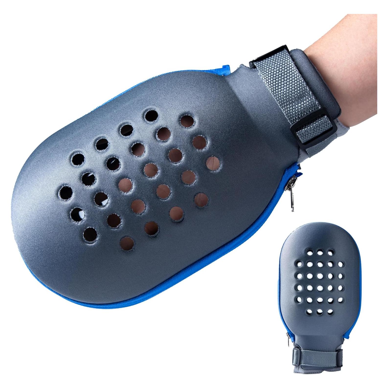 Guantes de restricción grandes MiloZen con cremallera y ventilación