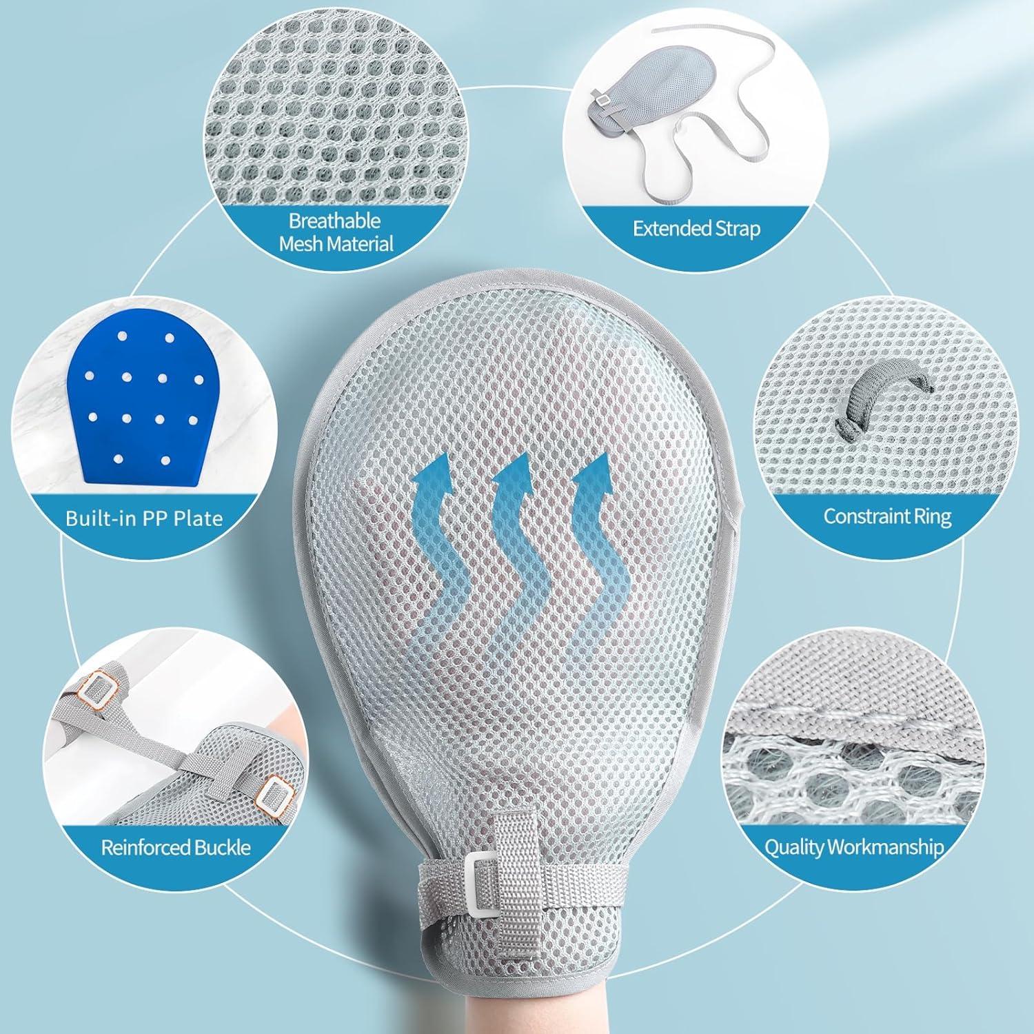 Guantes Médicos de Sujeción Lefeke - 2 Piezas, Gris