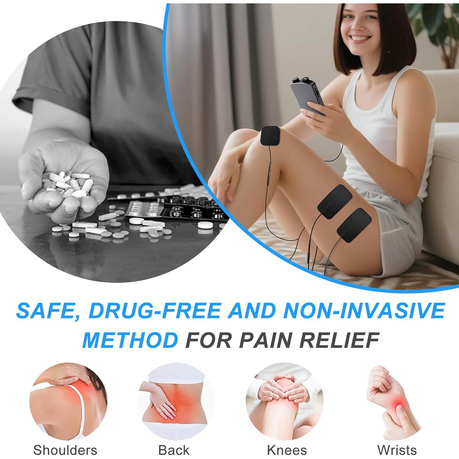 Unidad de Estimulacion Muscular TENS EMS Belifu 4 en 1 36 Modos