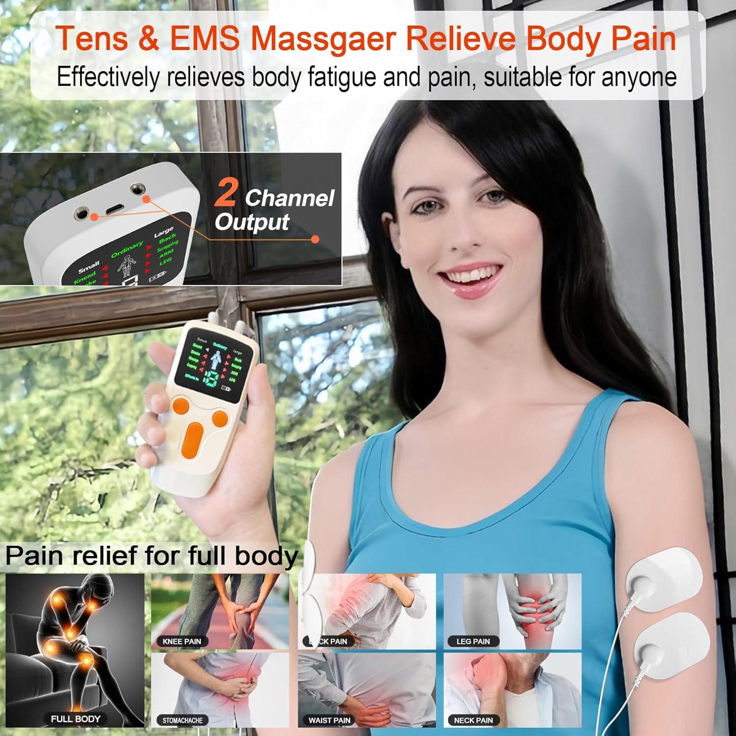 Estimulador Muscular TENS EMS Pawfan Doble Canal 8 Modos