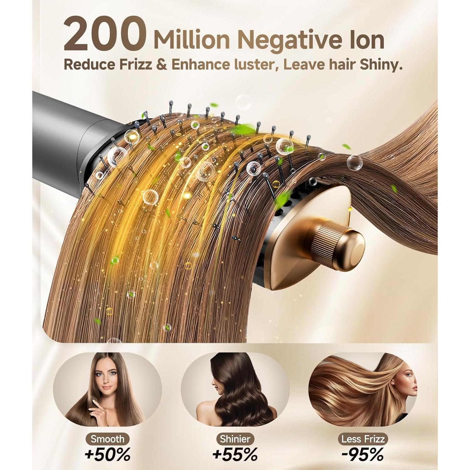 Estilizador de Cabello 8 en 1 Dryhsip - Secador y Rizador Profesional