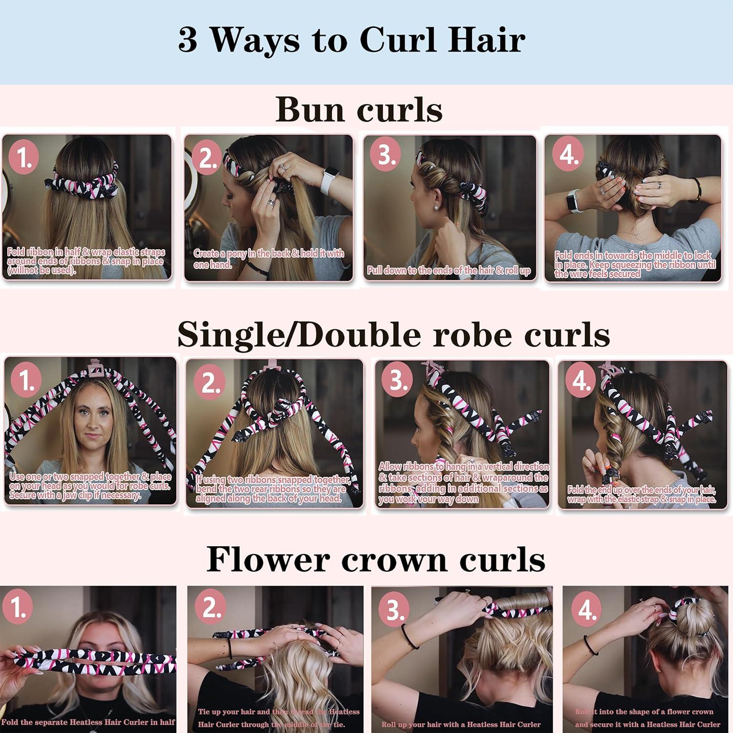 Rizador de Cabello Sin Calor SENGTERM con Bonete de Satén