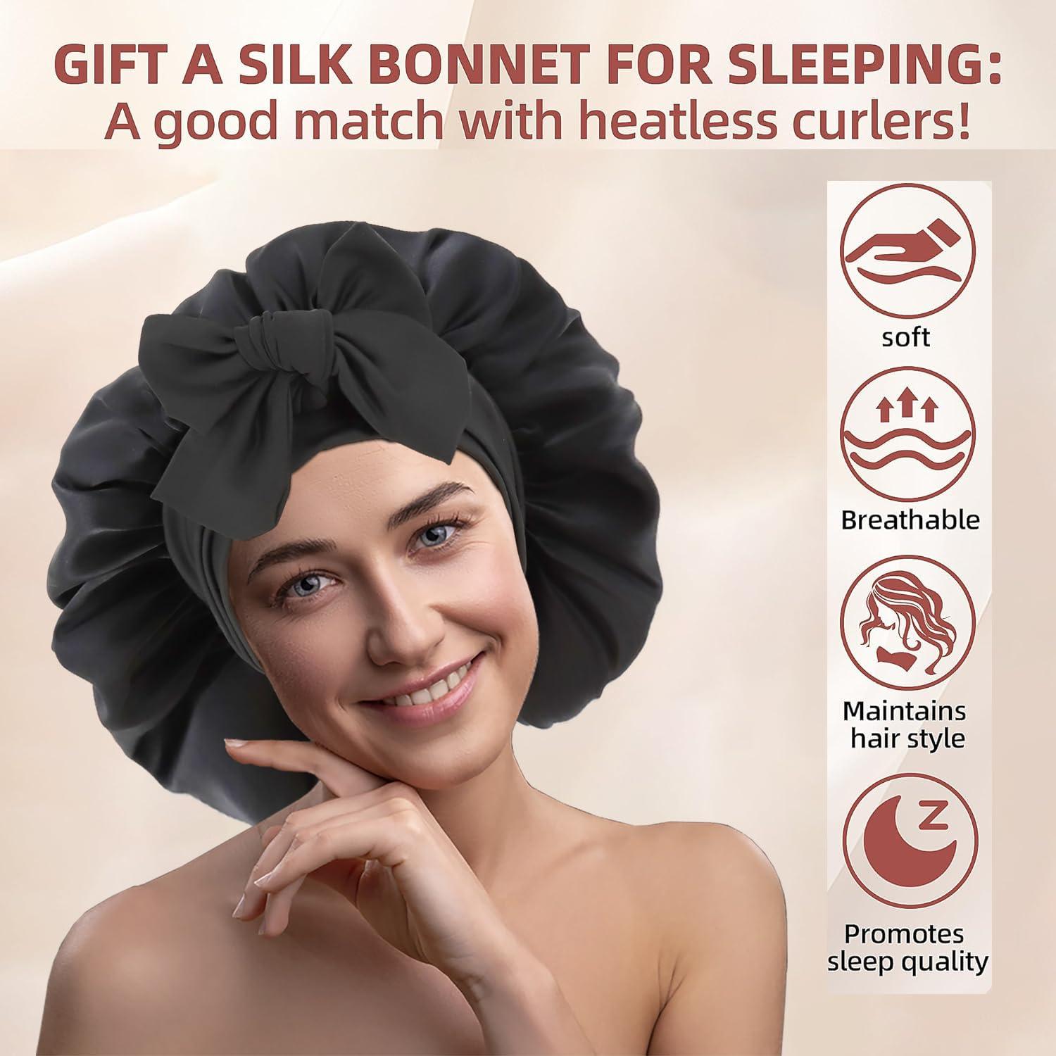 Rizador de Cabello Sin Calor SENGTERM con Bonete de Satén