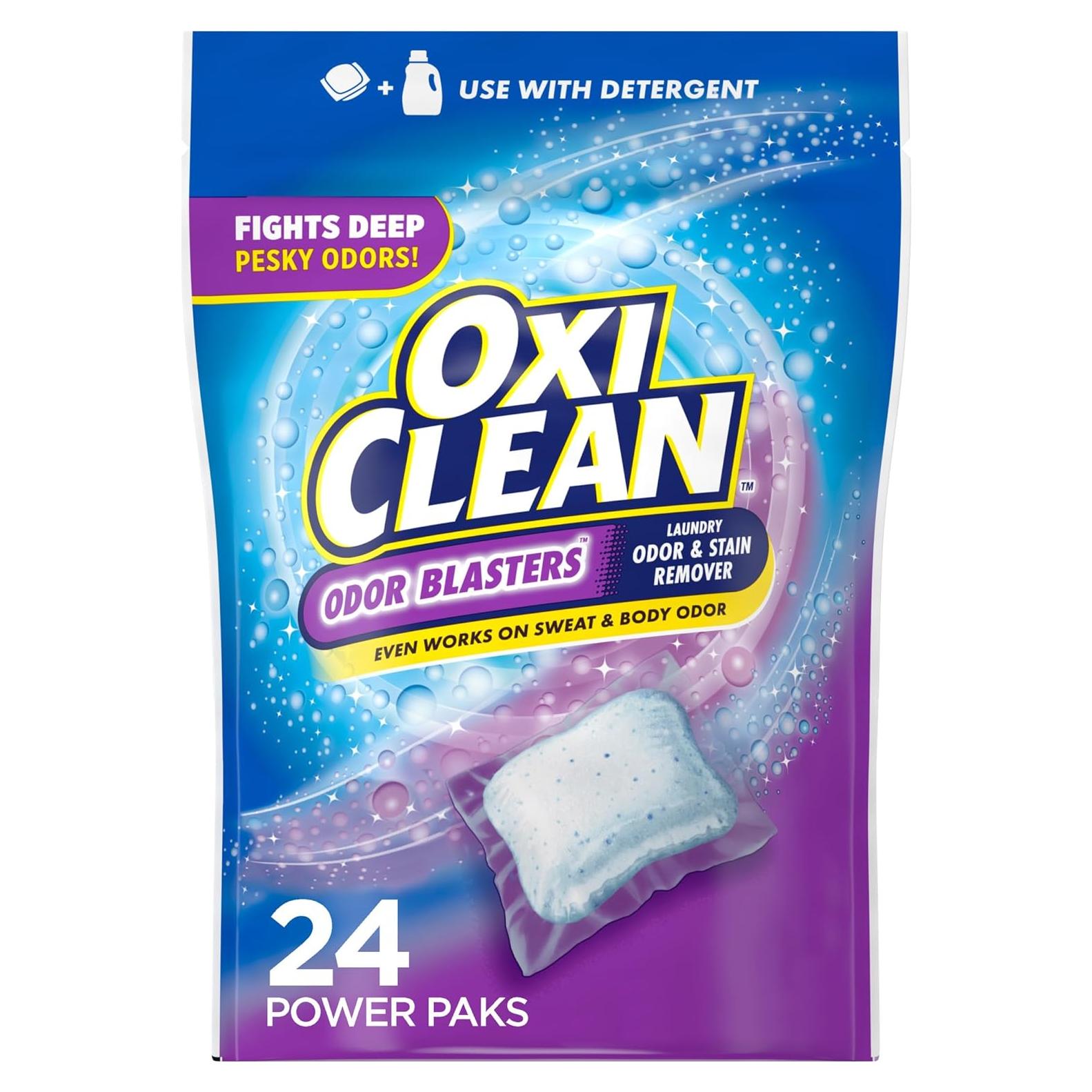 OxiClean Eliminador de Olores y Manchas 24 Paquetes 0.65 kg
