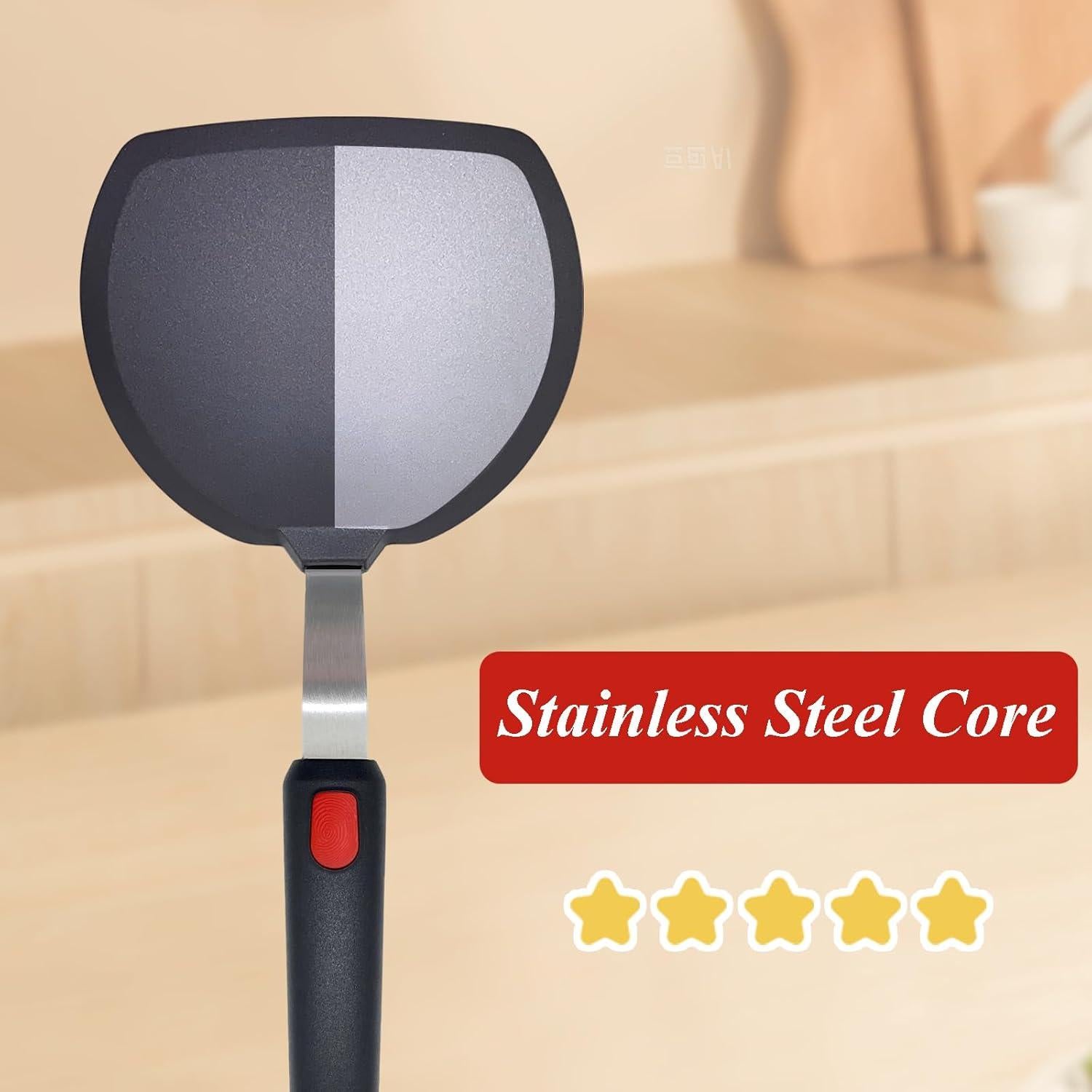 Juego de Espátulas de Silicona EJOEXQU 2 Piezas Resistente Calor